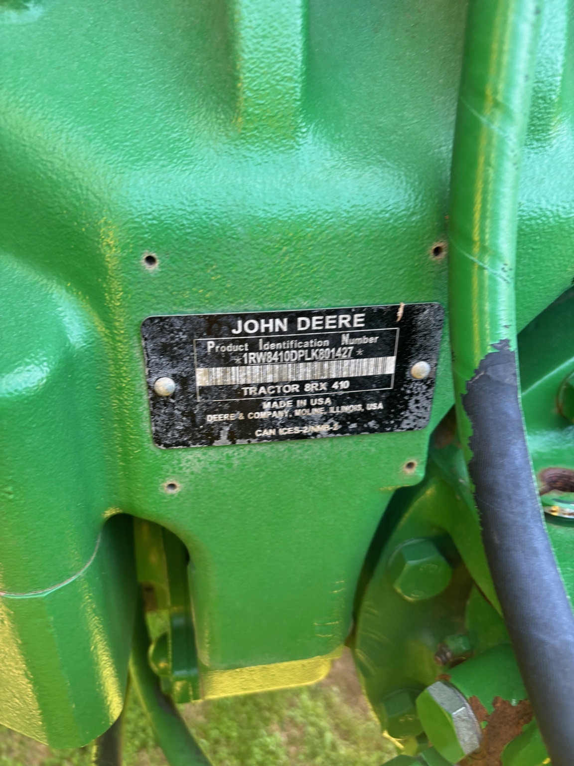 2020 John Deere 8RX 410 Tractor