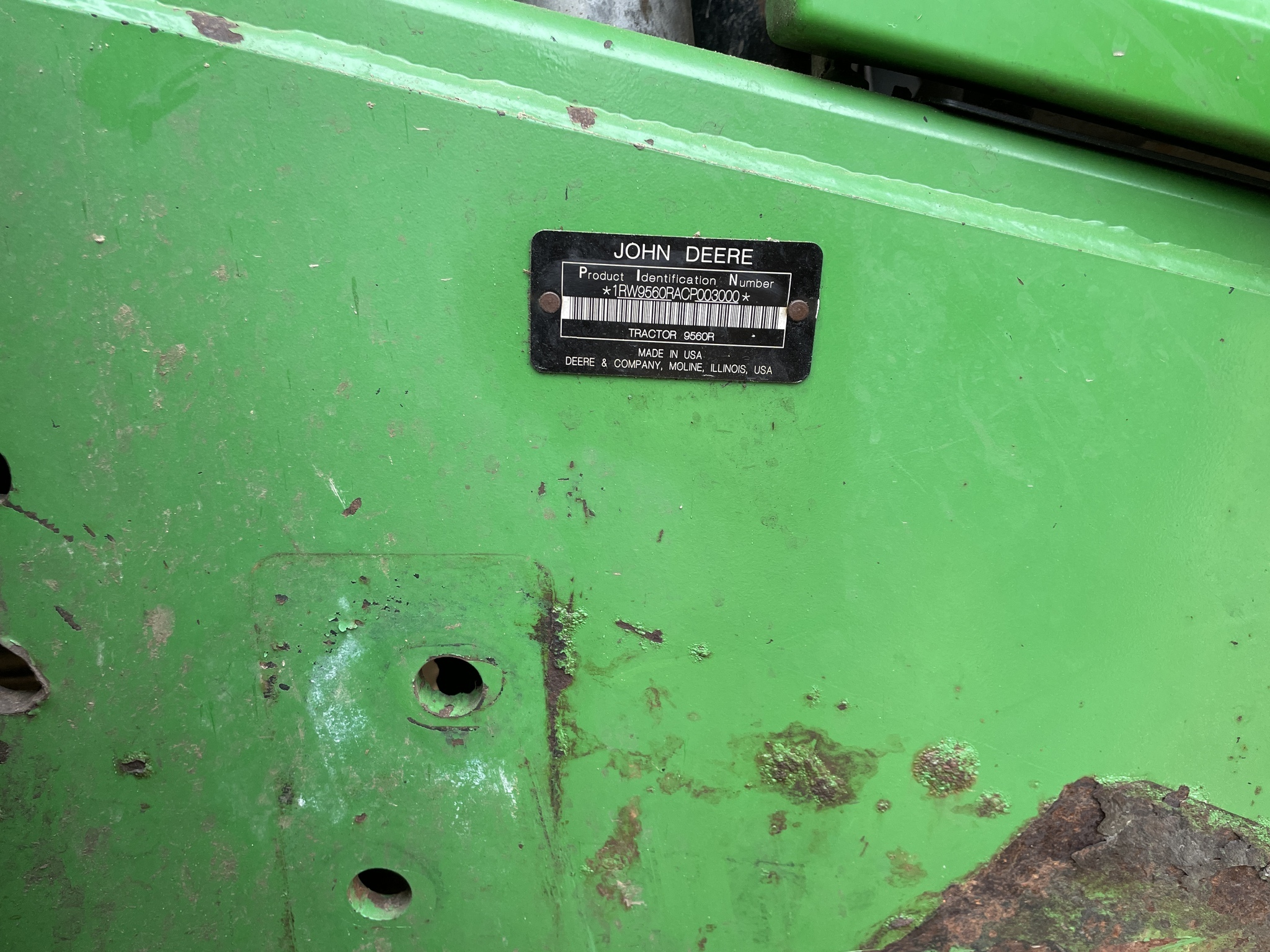 2012 John Deere 9560R Tractor