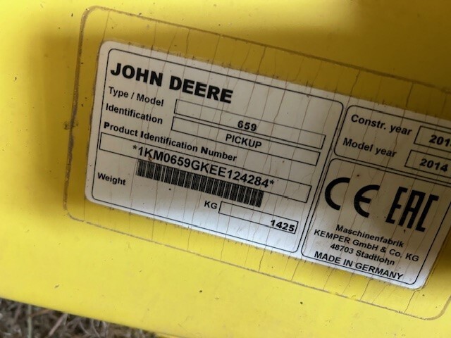 2014 John Deere 659 Forage Harvester Head
