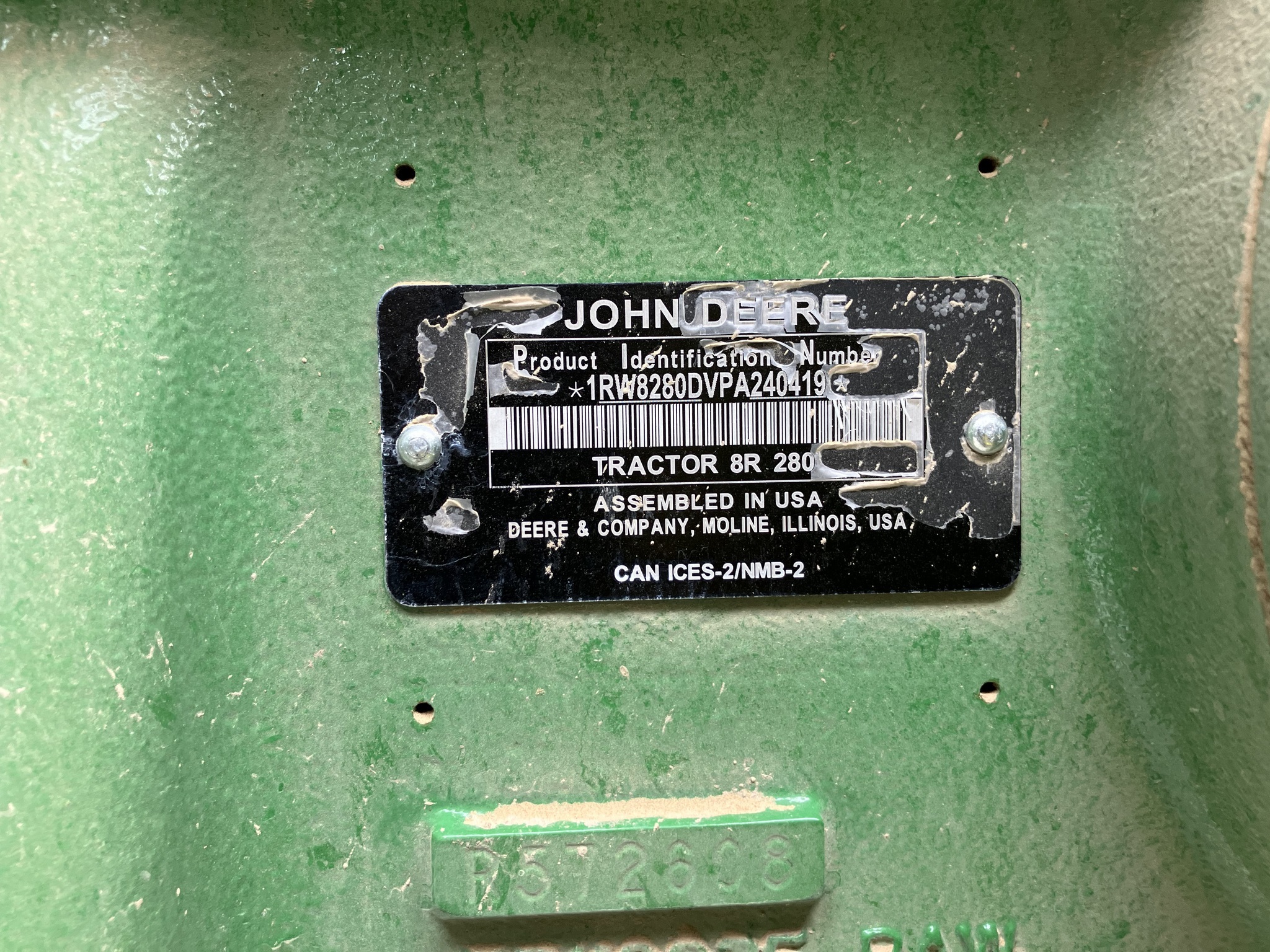 2024 John Deere 8R 280 Tractor