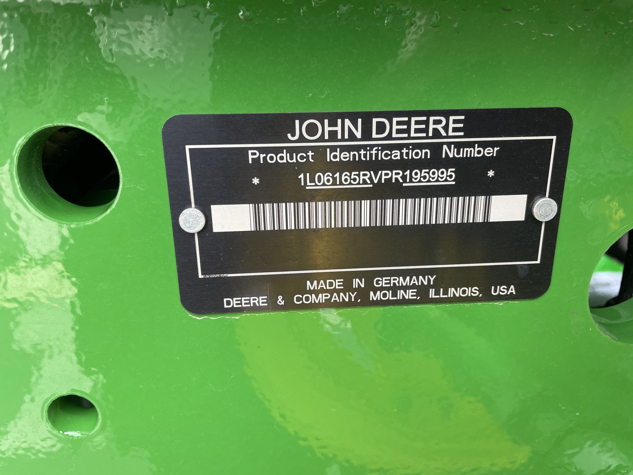 2023 John Deere 6R 165 Tractor