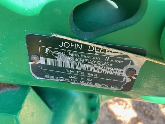 2013 John Deere 6140R Tractor