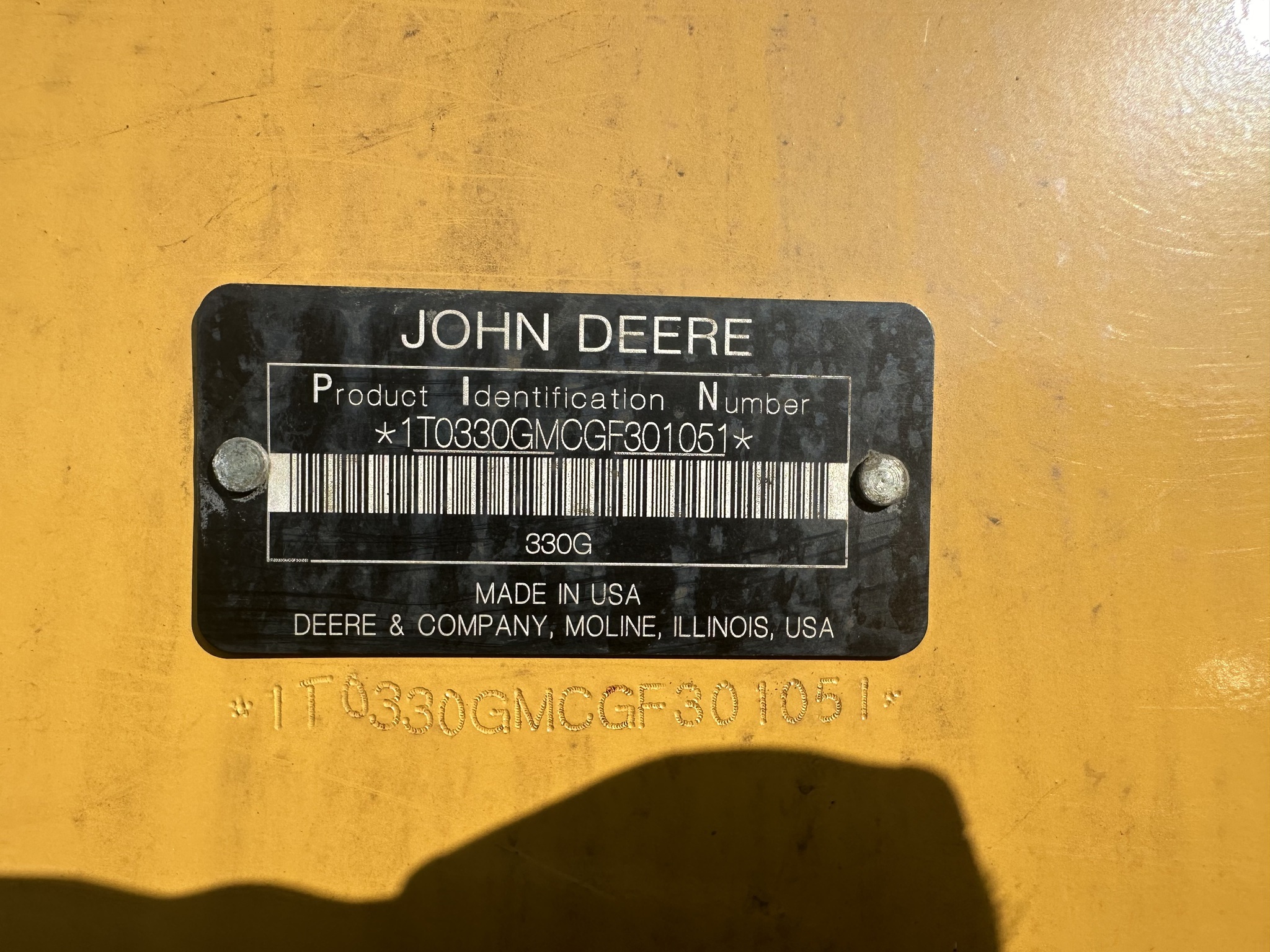 2016 Deere 330G Skid Steer