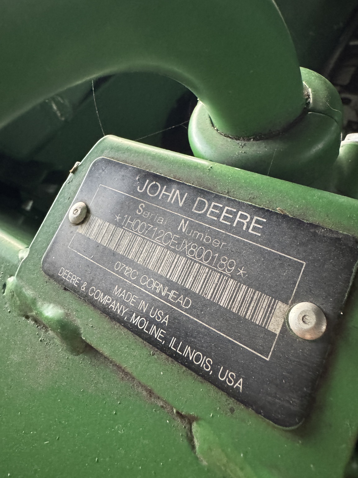 2018 John Deere 712C Corn Head