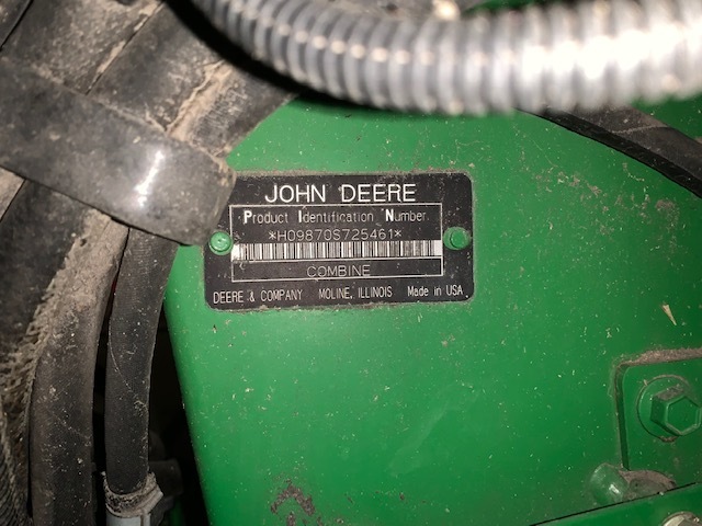 2008 John Deere 9870 STS Combine