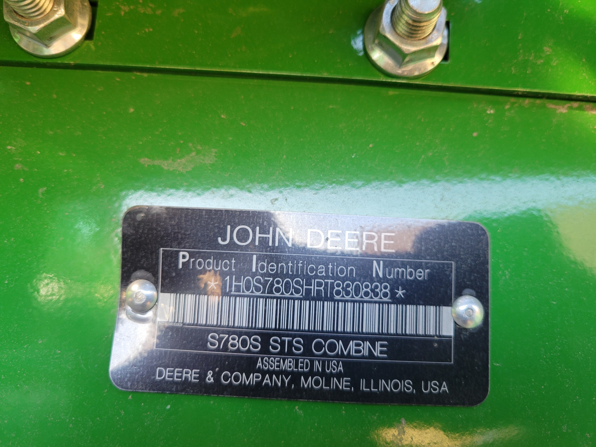 2024 John Deere S780 Combine
