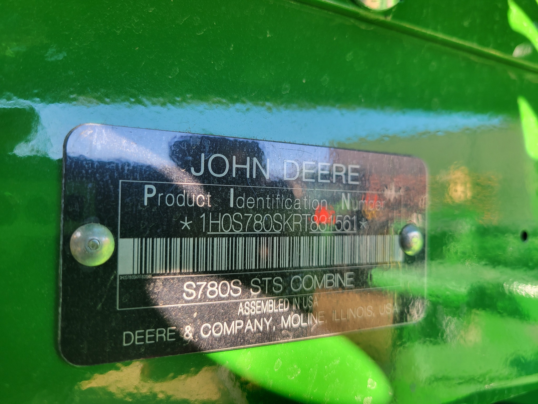 2024 John Deere S780 Combine