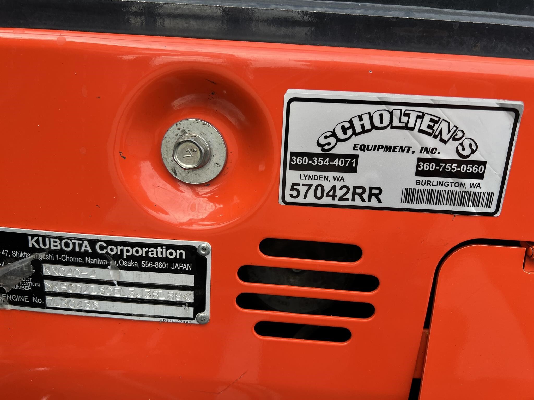 2020 Kubota KX040-4 Mini Excavator
