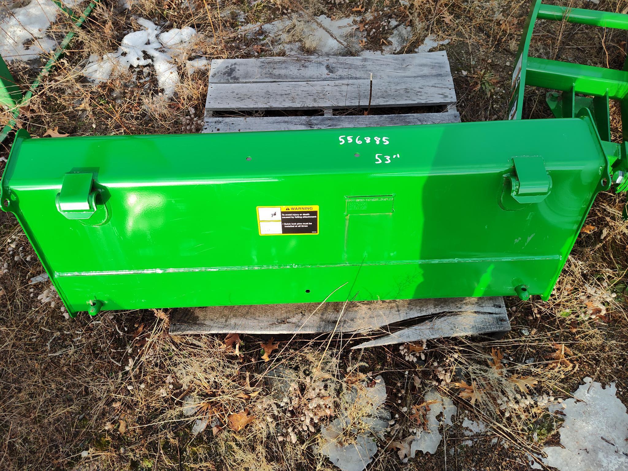 2023 John Deere 53" Bucket Loader and Skid Steer Attachment