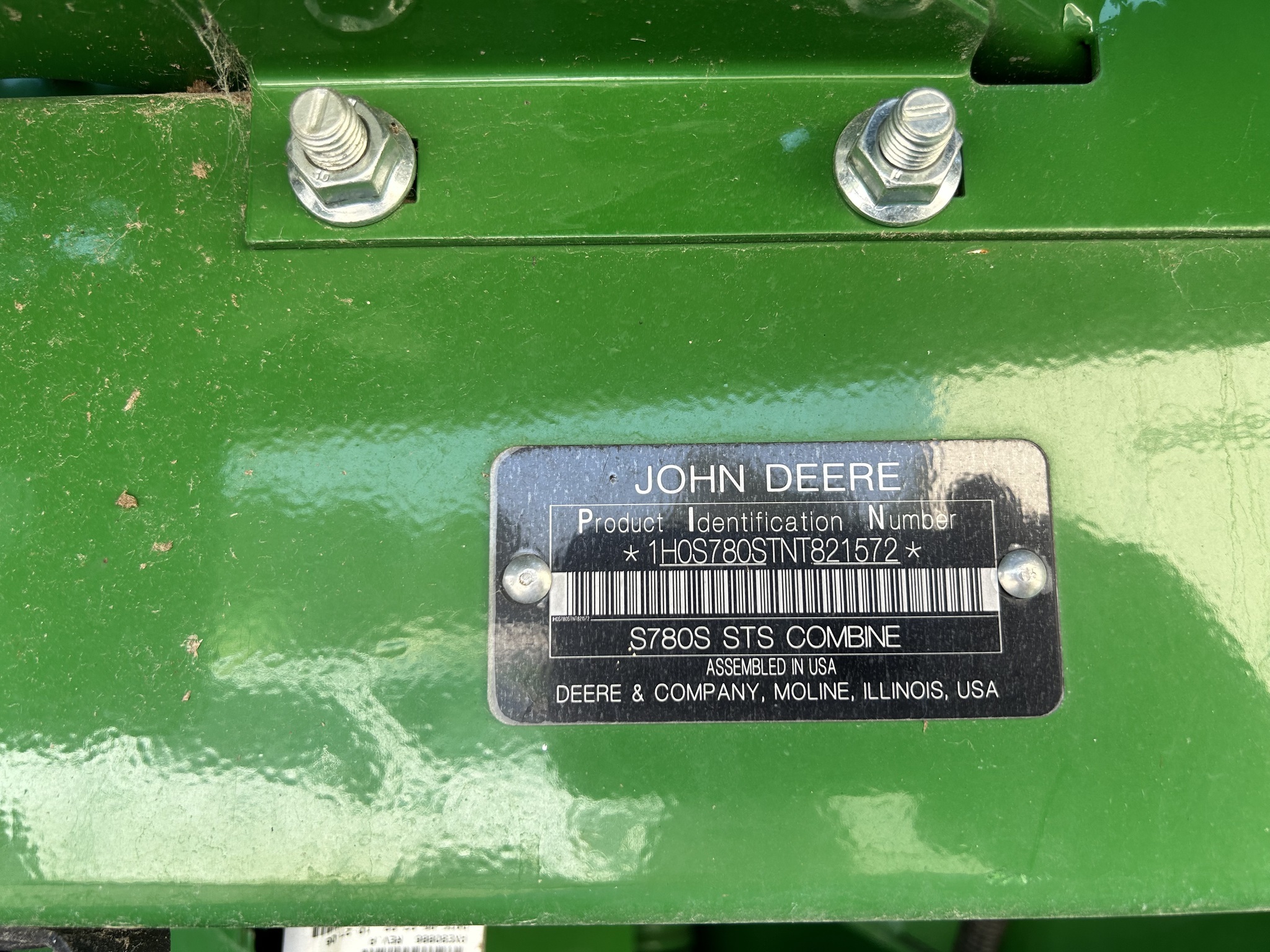 2022 John Deere S780 Combine