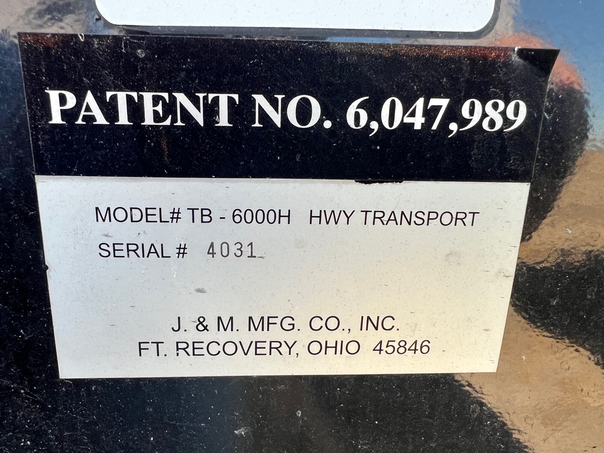  J&M TB-6000H Header Trailer