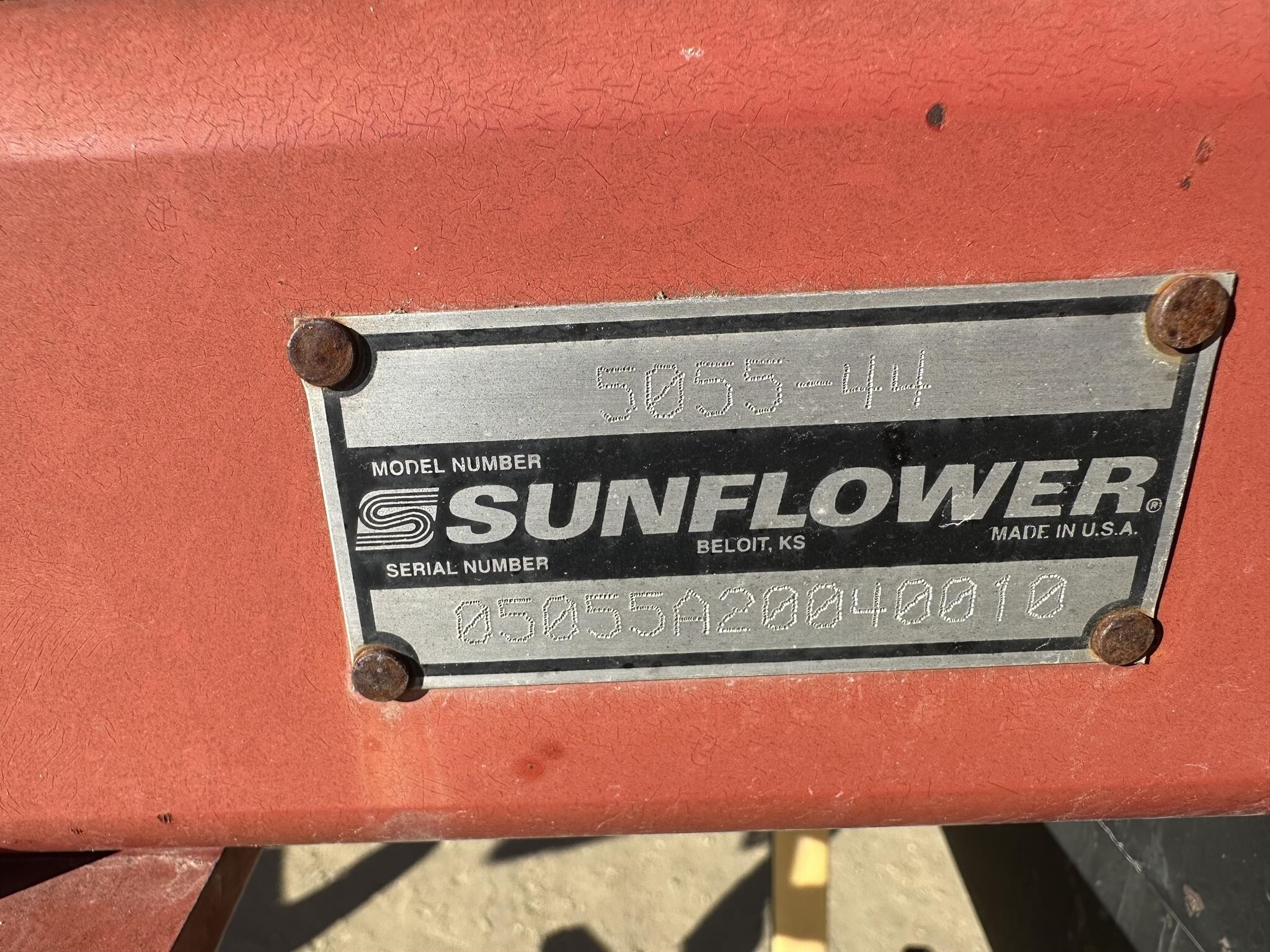 2005 Sunflower 5055-44 Field Cultivator