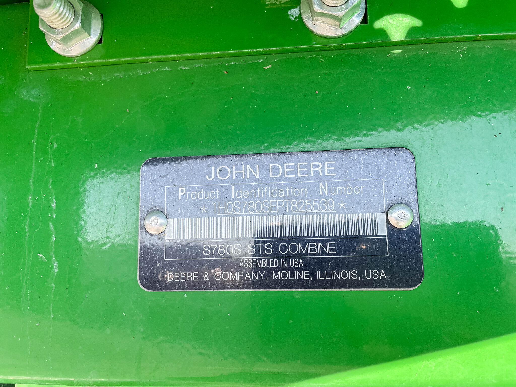 2023 John Deere S780 Combine