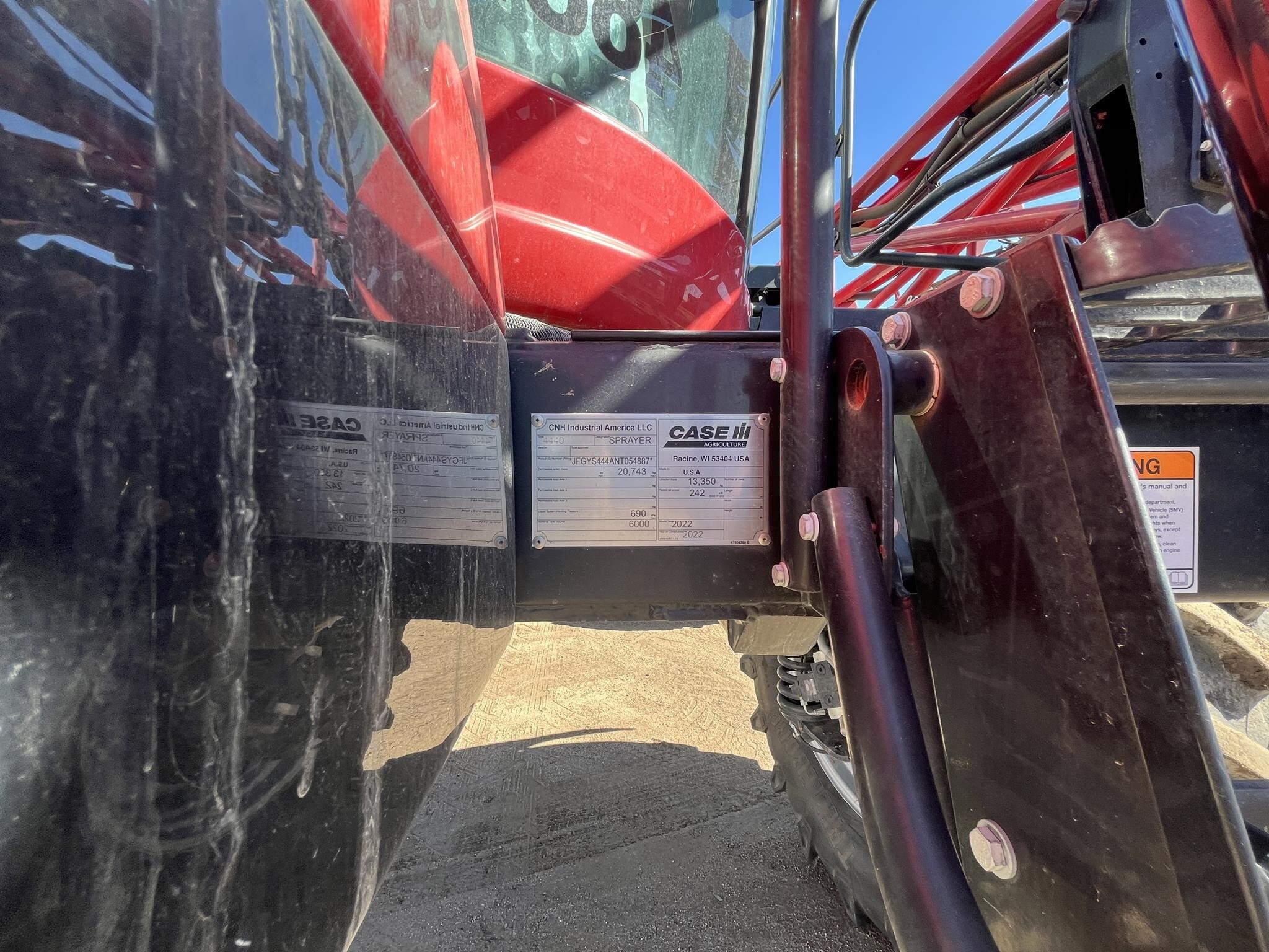 2022 Case IH Patriot 4440 Self-Propelled Sprayer