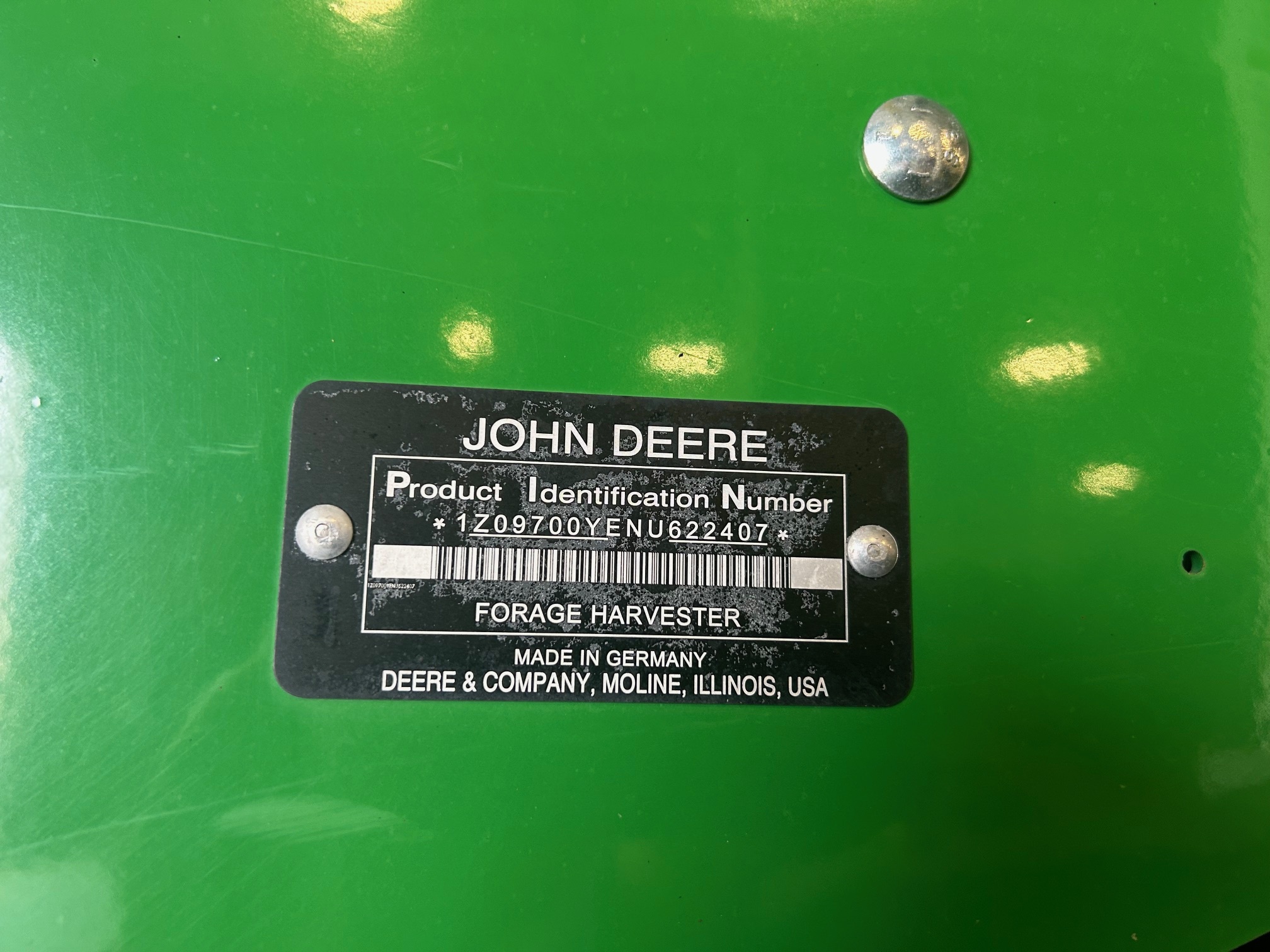 2022 John Deere 9700 Self-Propelled Forage Harvester