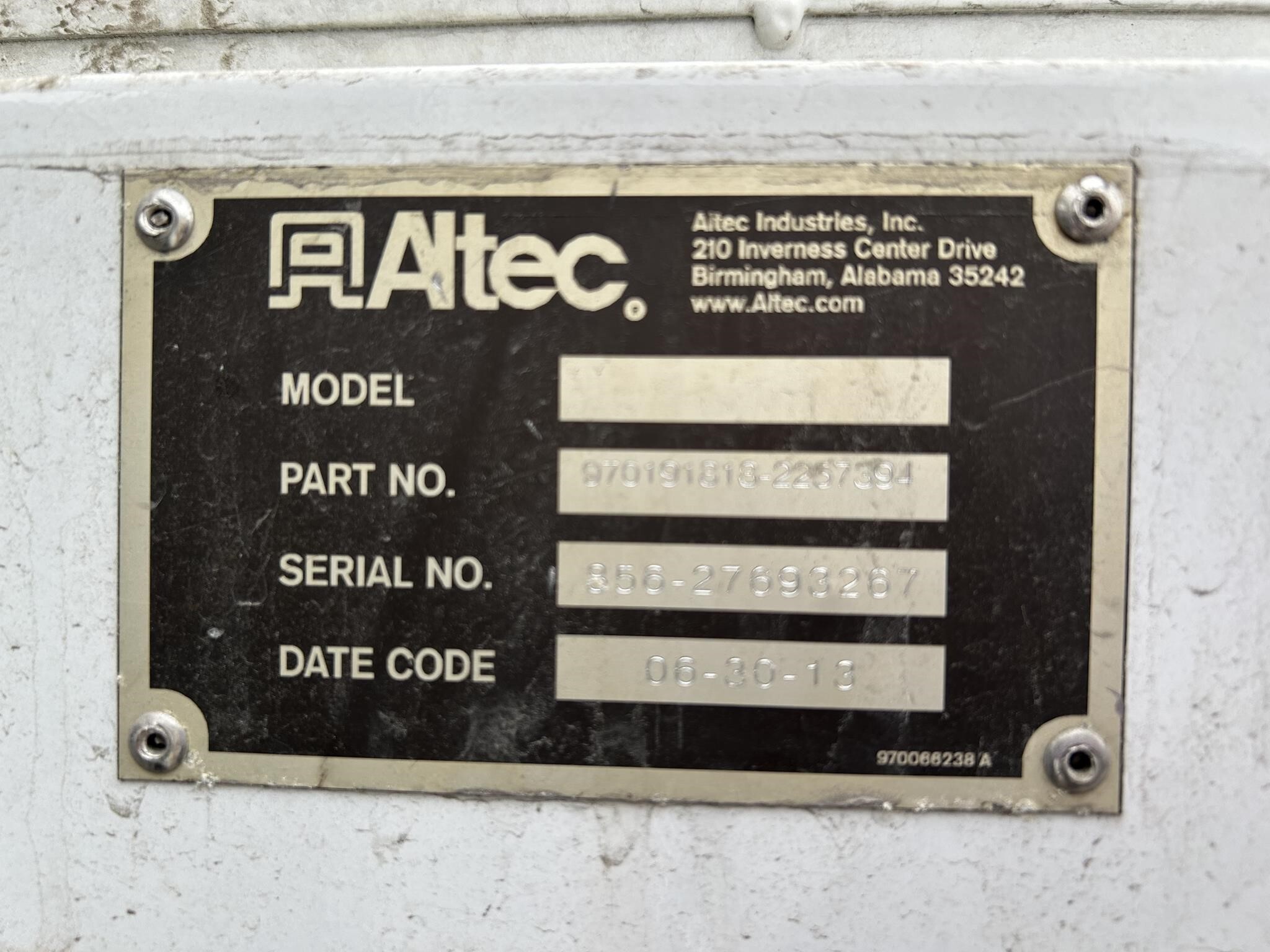 2012 Altec DM47T Crane