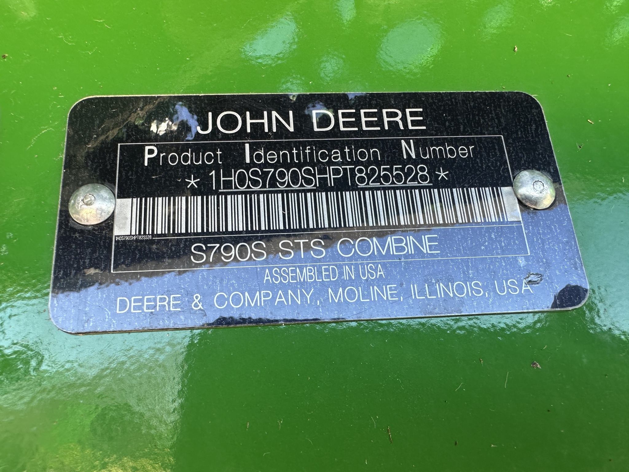 2023 John Deere S790 Combine