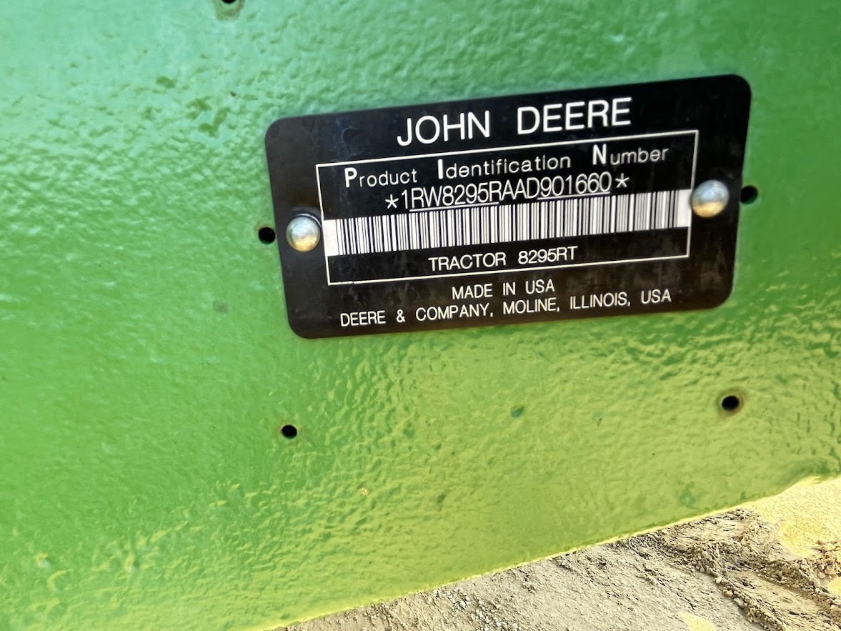 2010 John Deere 8295RT Tractor