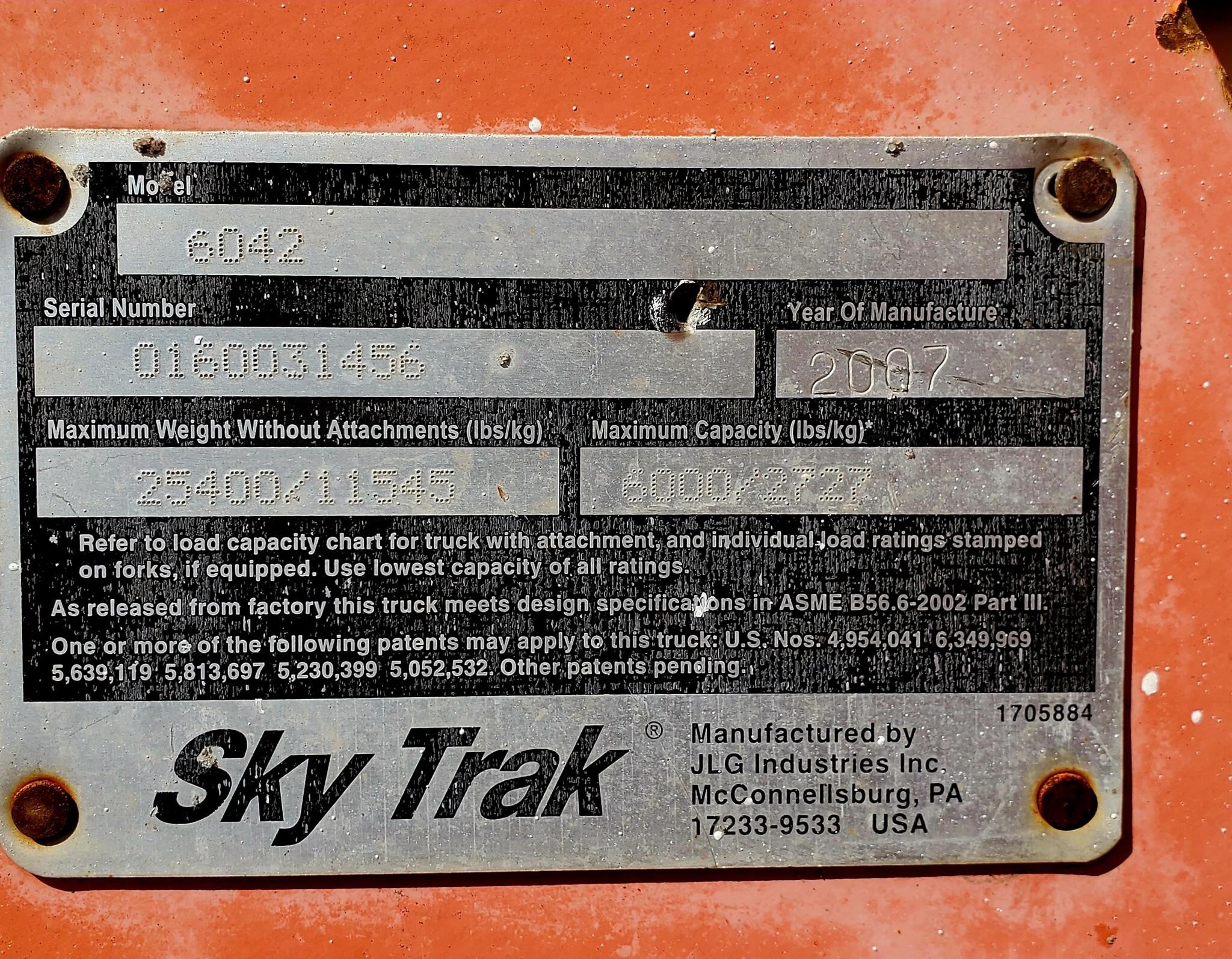  SkyTrak 6042 Telehandler
