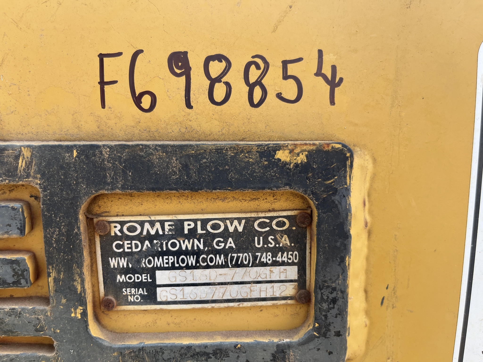 2017 Rome GS16D-770GFH SLOPER / SNOW WING Blade