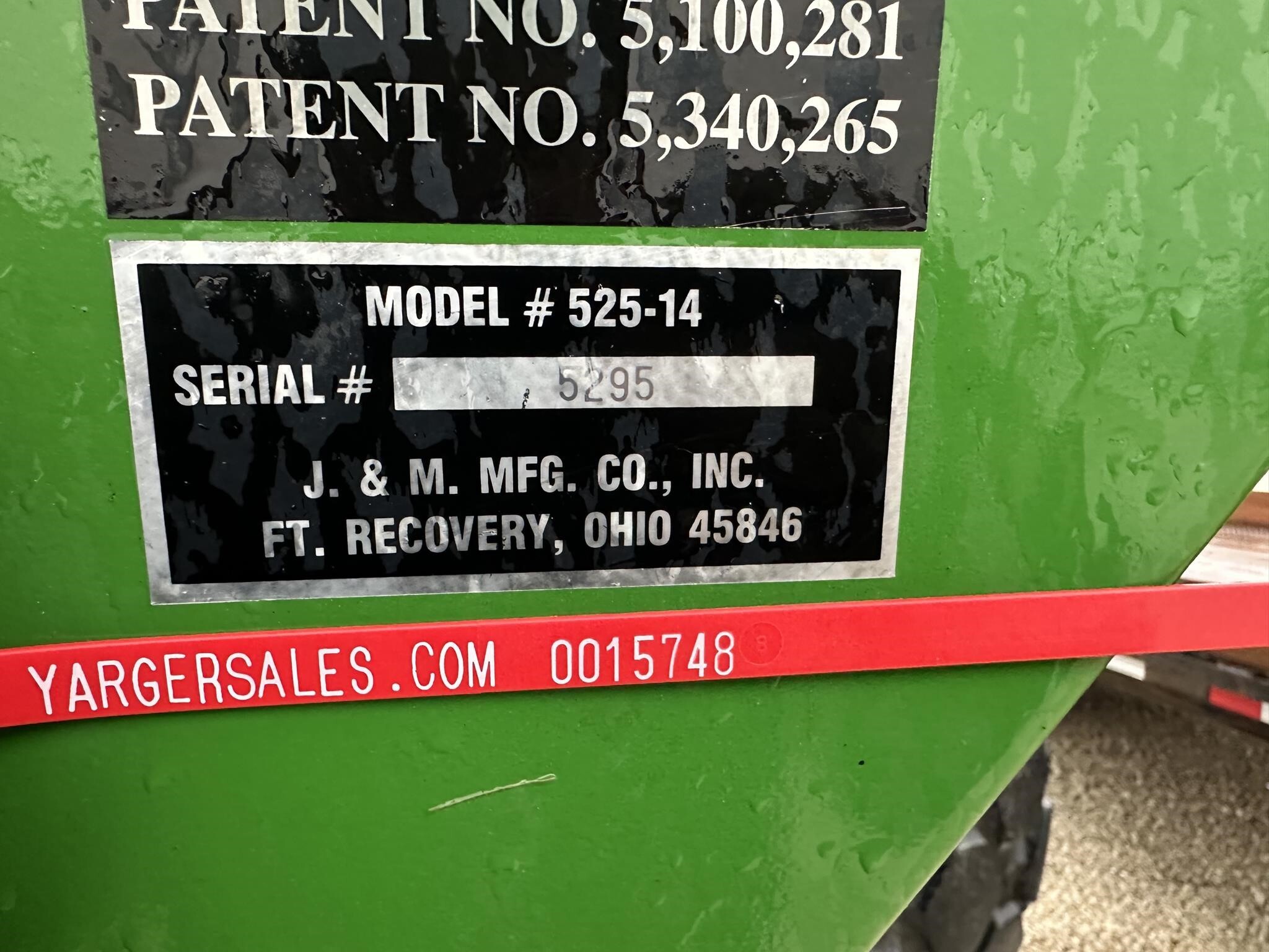  J&M 525-14 Grain Cart