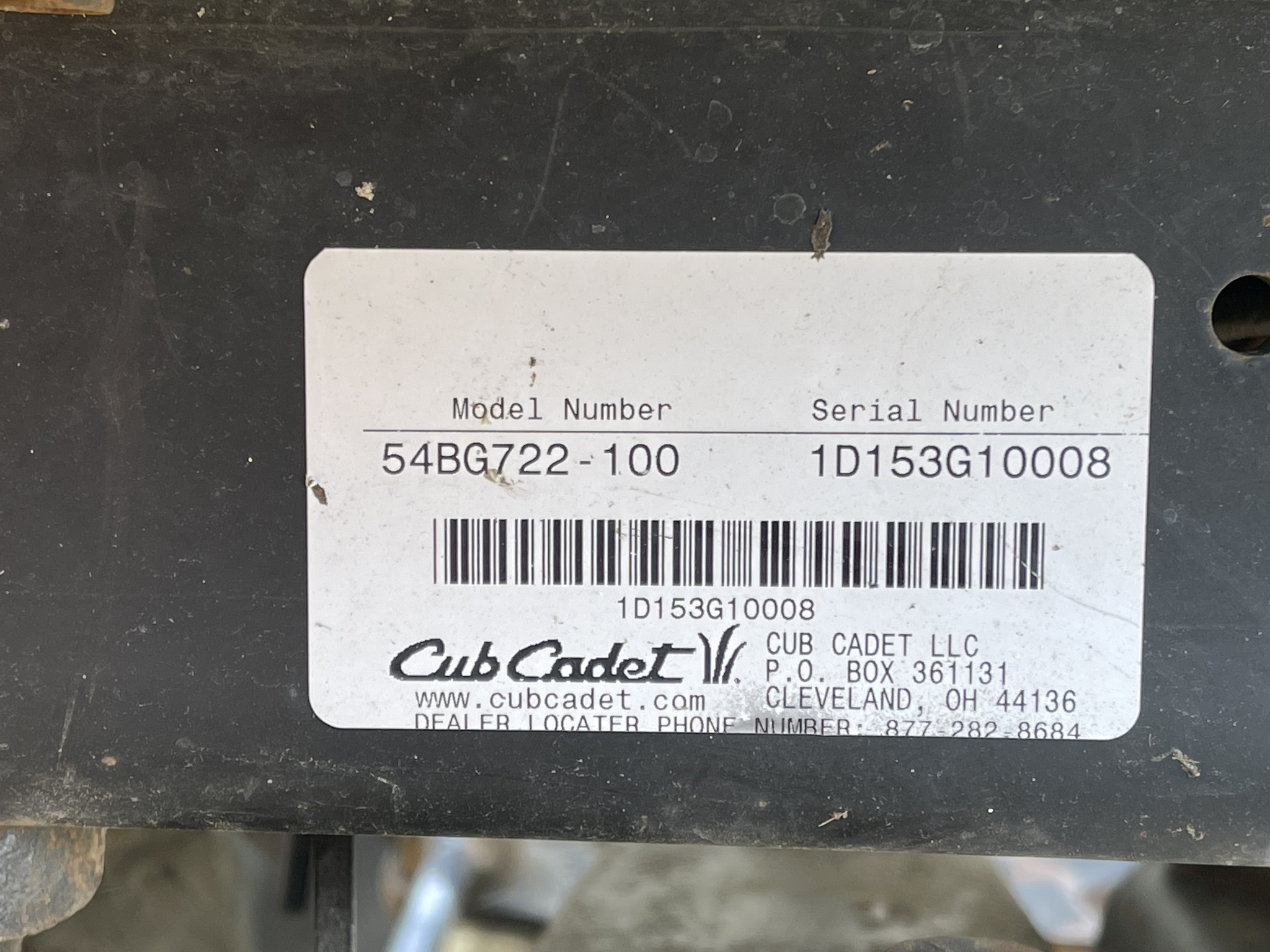 2003 Cub Cadet 7252 Tractor