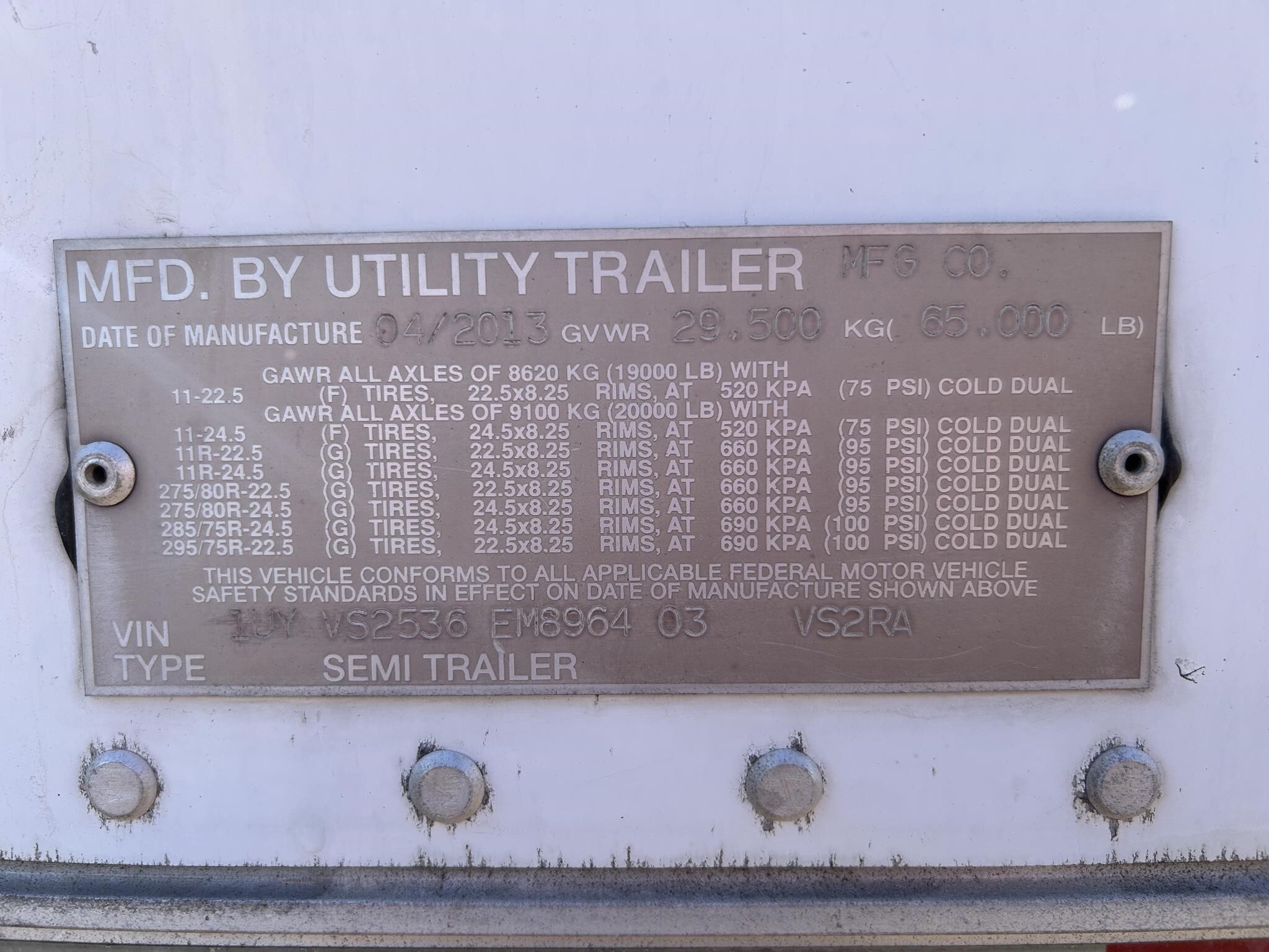 2014 Utility 53 FT REEFER Box Trucks/Trailer