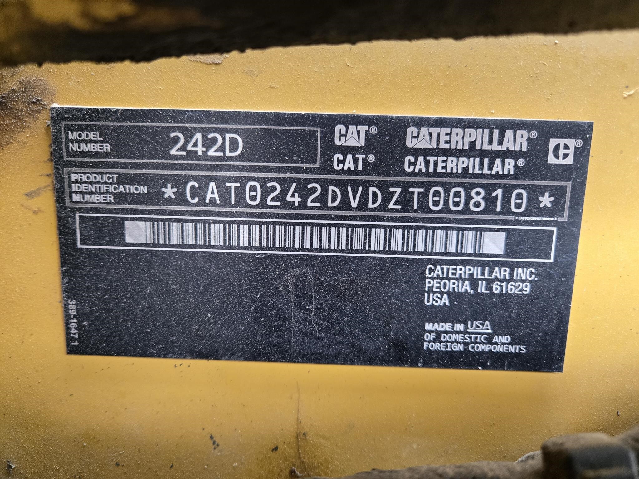 2014 Caterpillar 242D Skid Steer