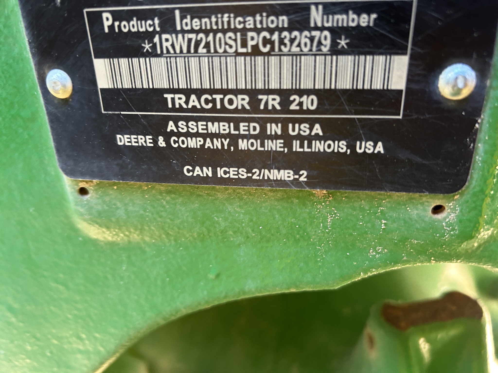 2023 John Deere 7R 210 Tractor