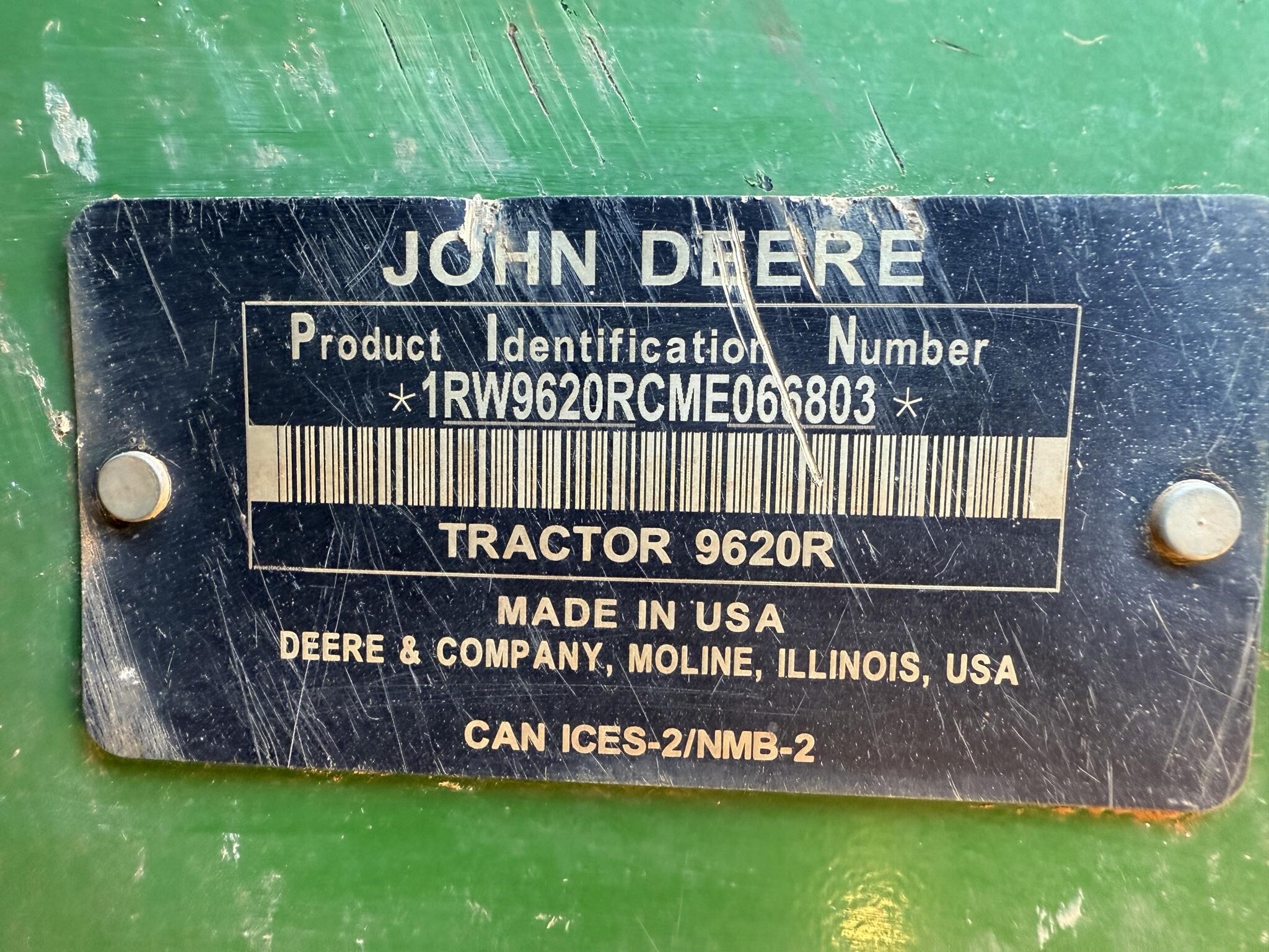 2021 John Deere 9620R Tractor