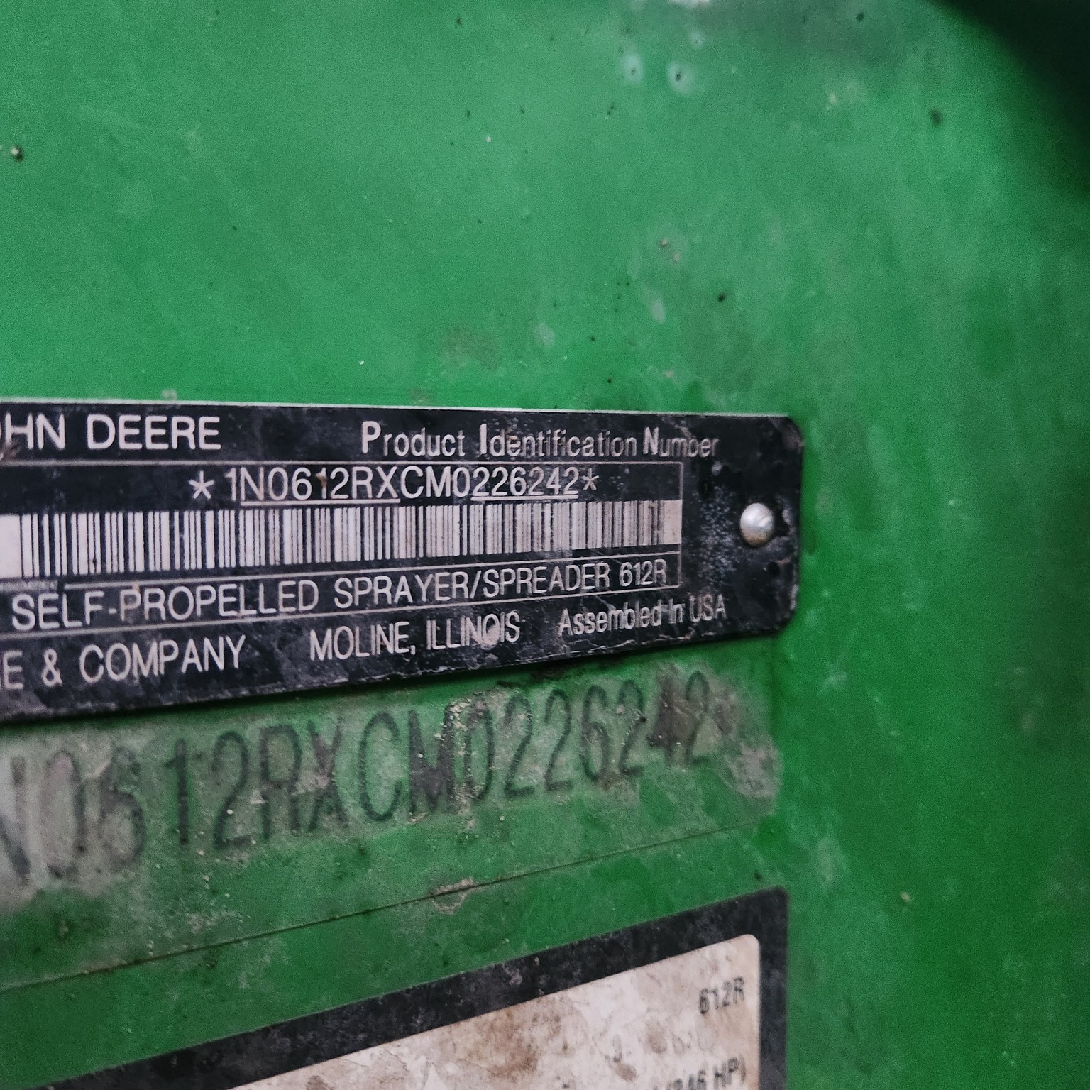 2022 John Deere 612R Self-Propelled Sprayer