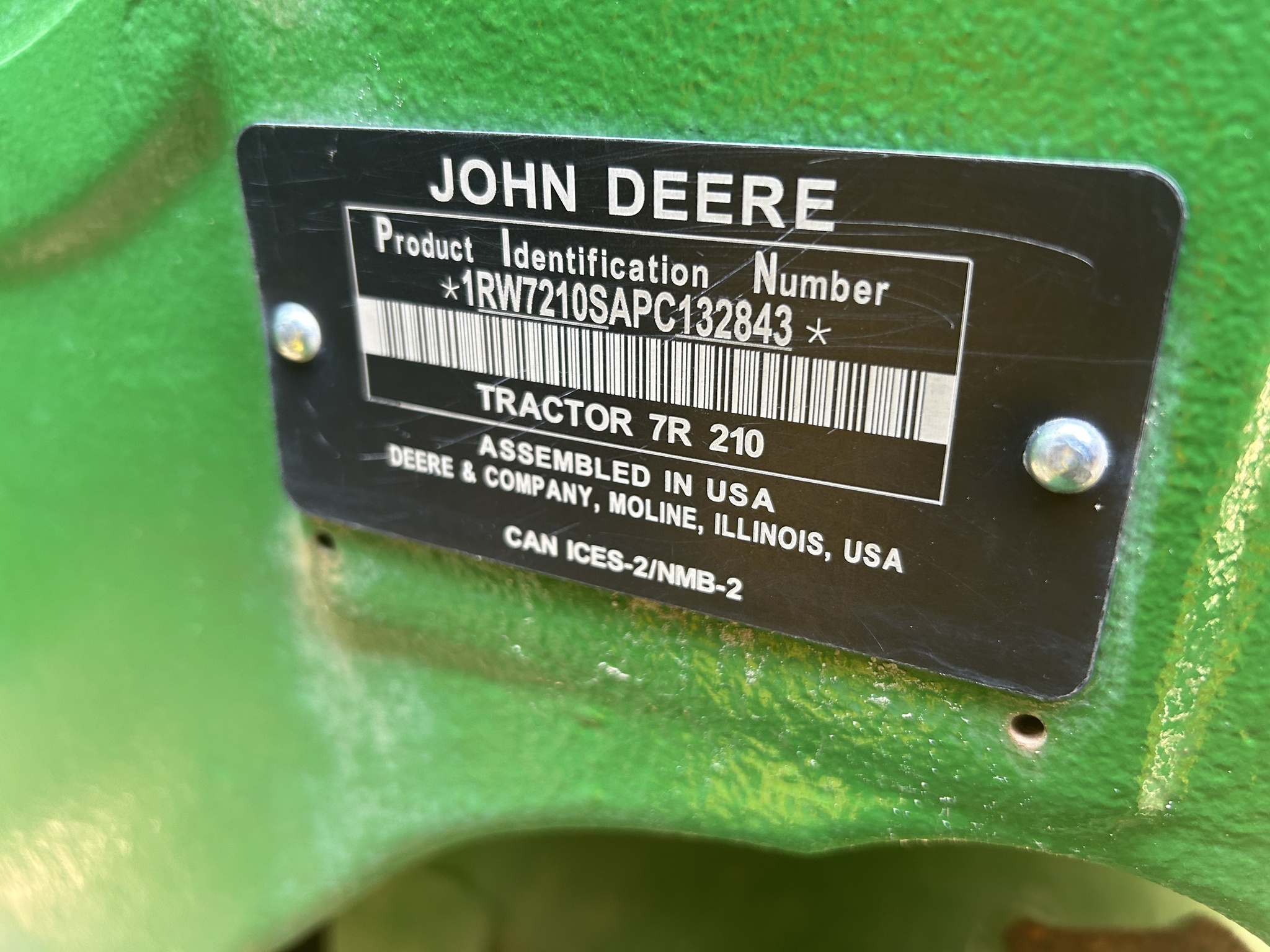2023 John Deere 7R 210 Tractor