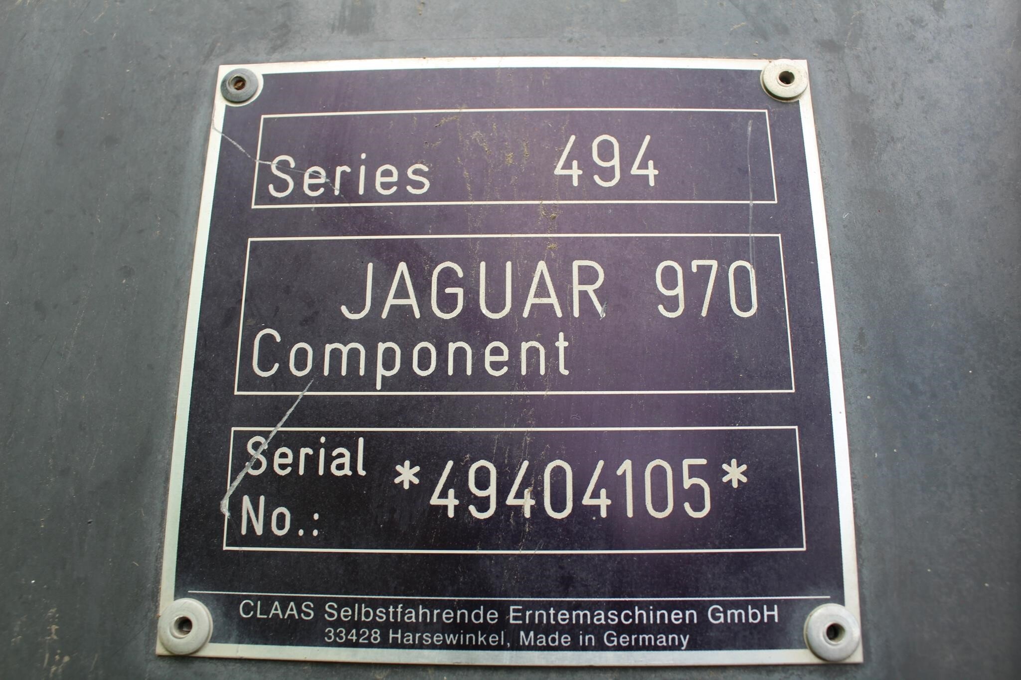 2013 Claas Jaguar 970 Self-Propelled Forage Harvester