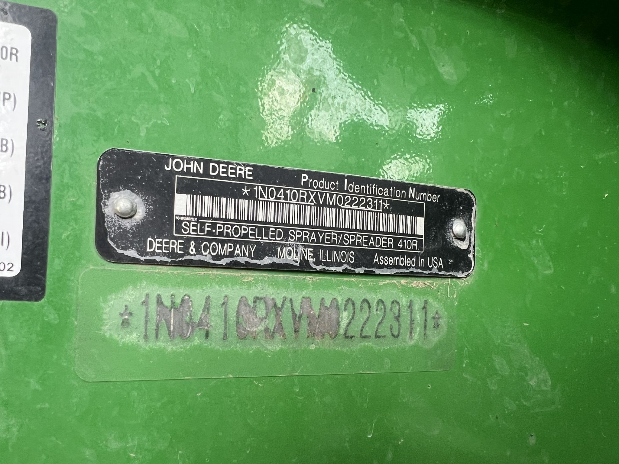 2022 John Deere 410R Self-Propelled Sprayer