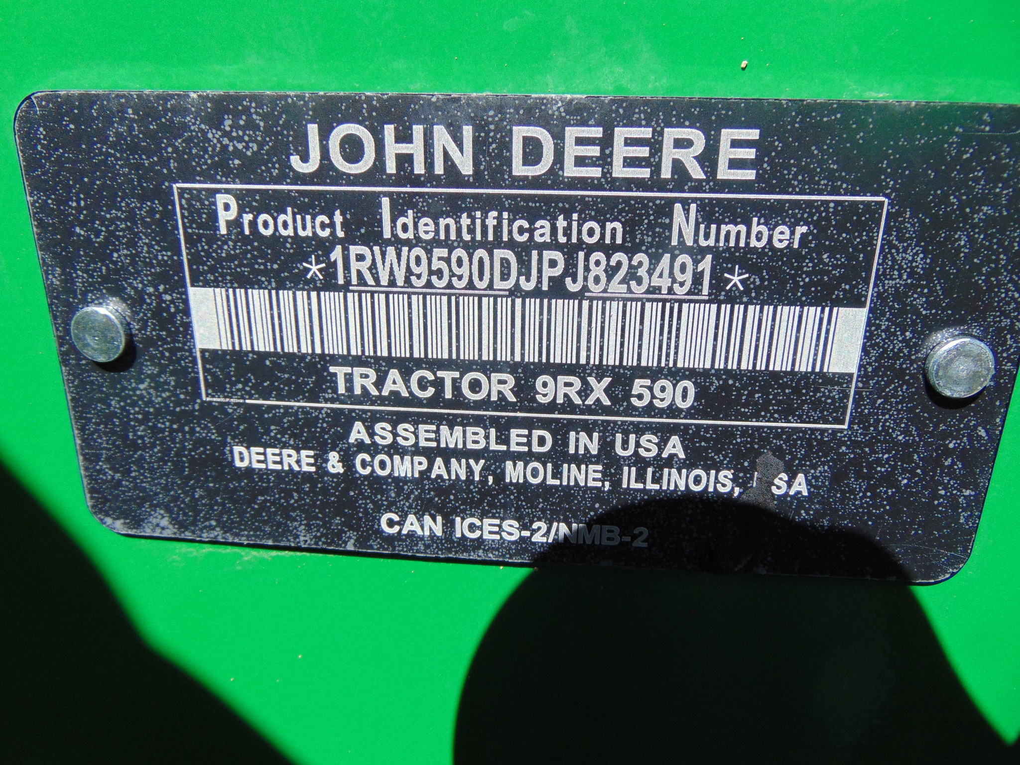 2023 John Deere 9RX 590 Tractor