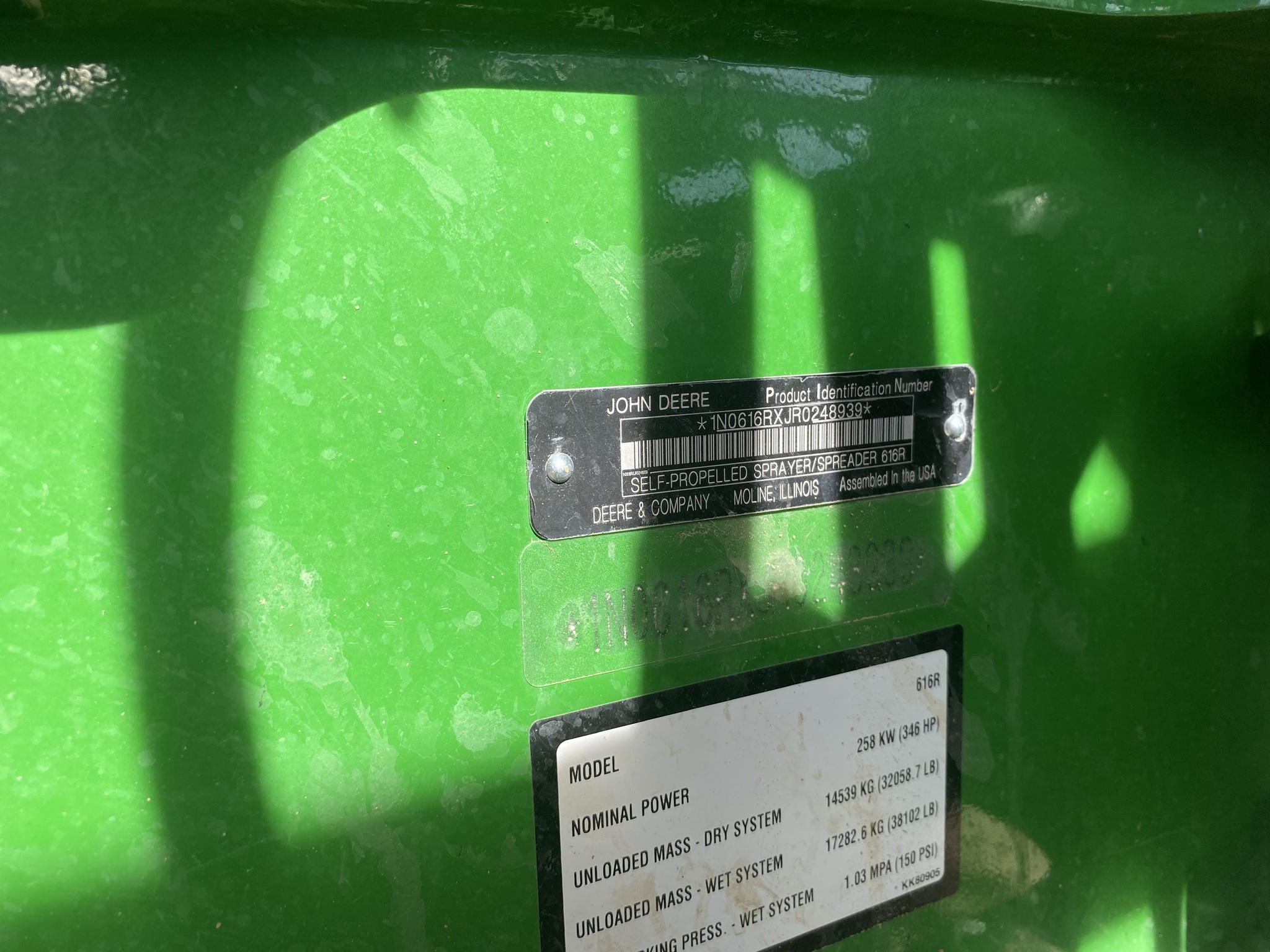 2024 John Deere 616R Self-Propelled Sprayer