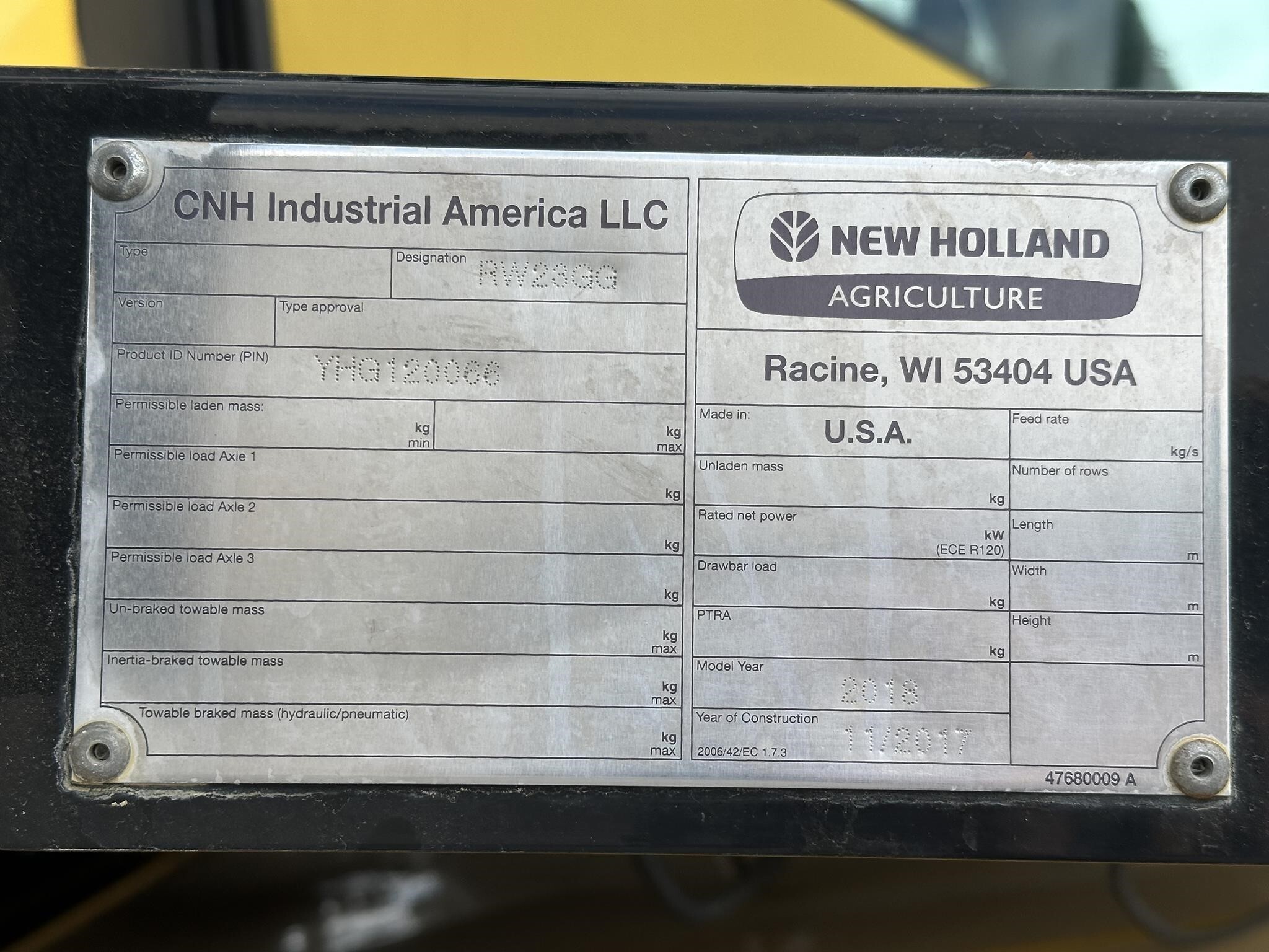 2018 New Holland CR8.90 Combine