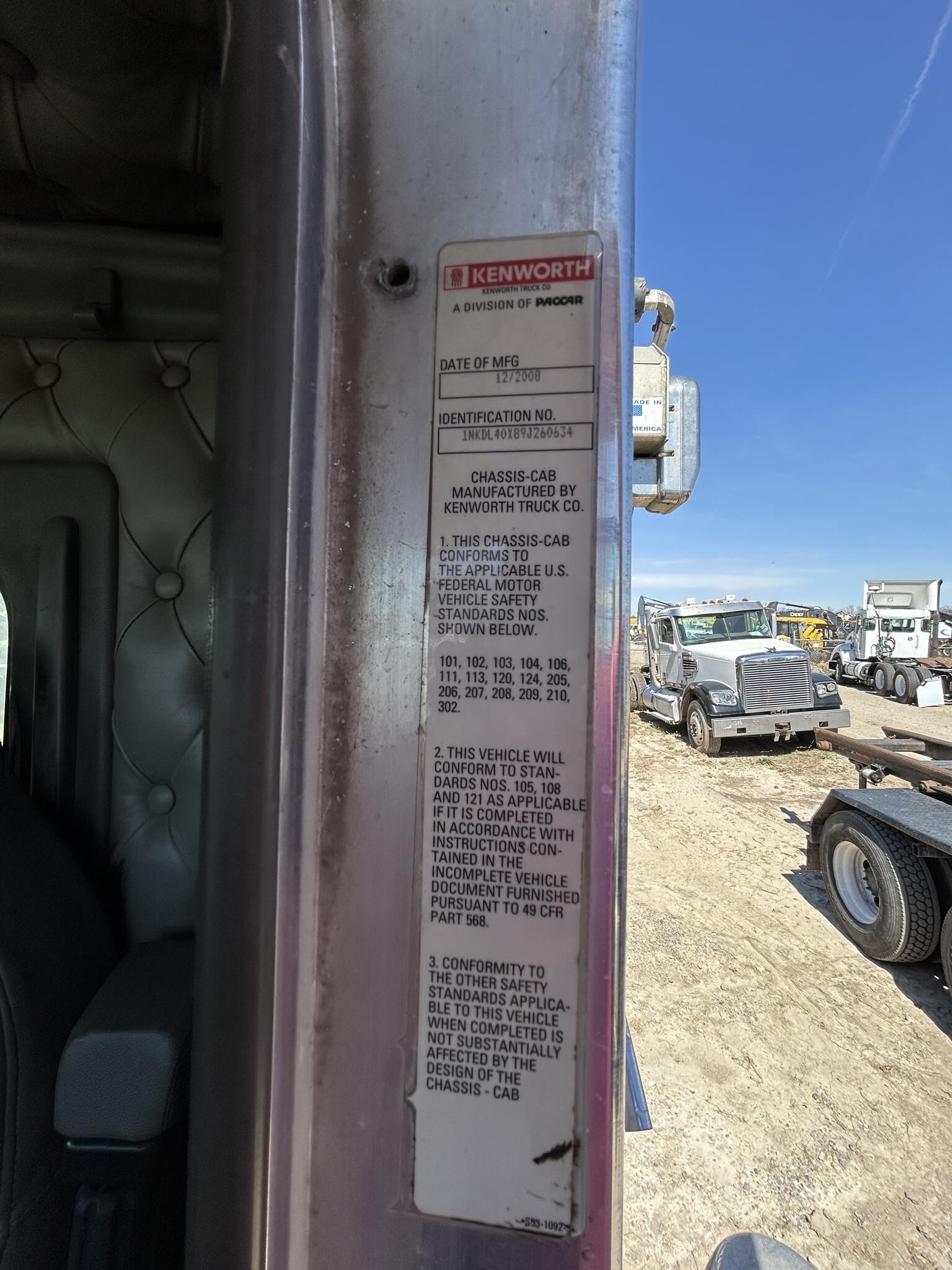 2009 Kenworth T800 Grain Truck