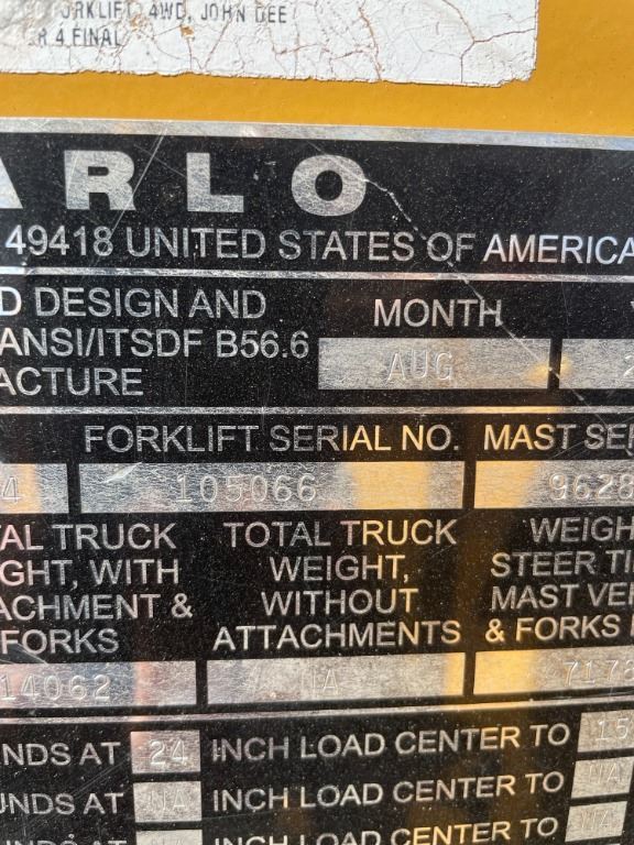 2022 Harlo HP6500 Forklift