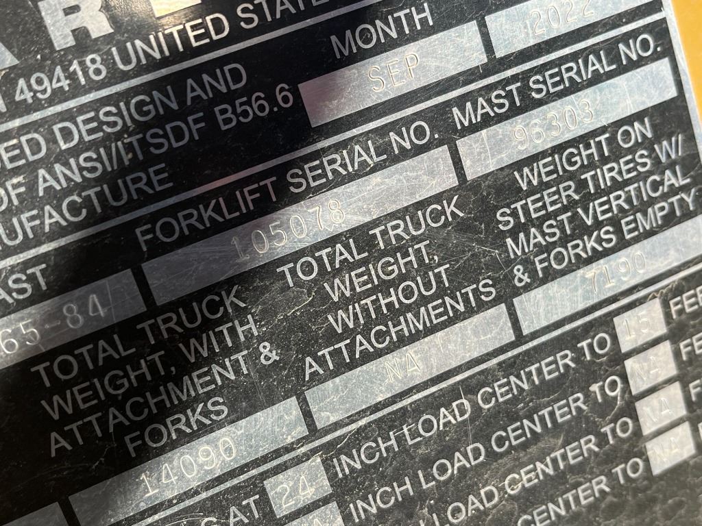 2022 Harlo HP6500 Forklift