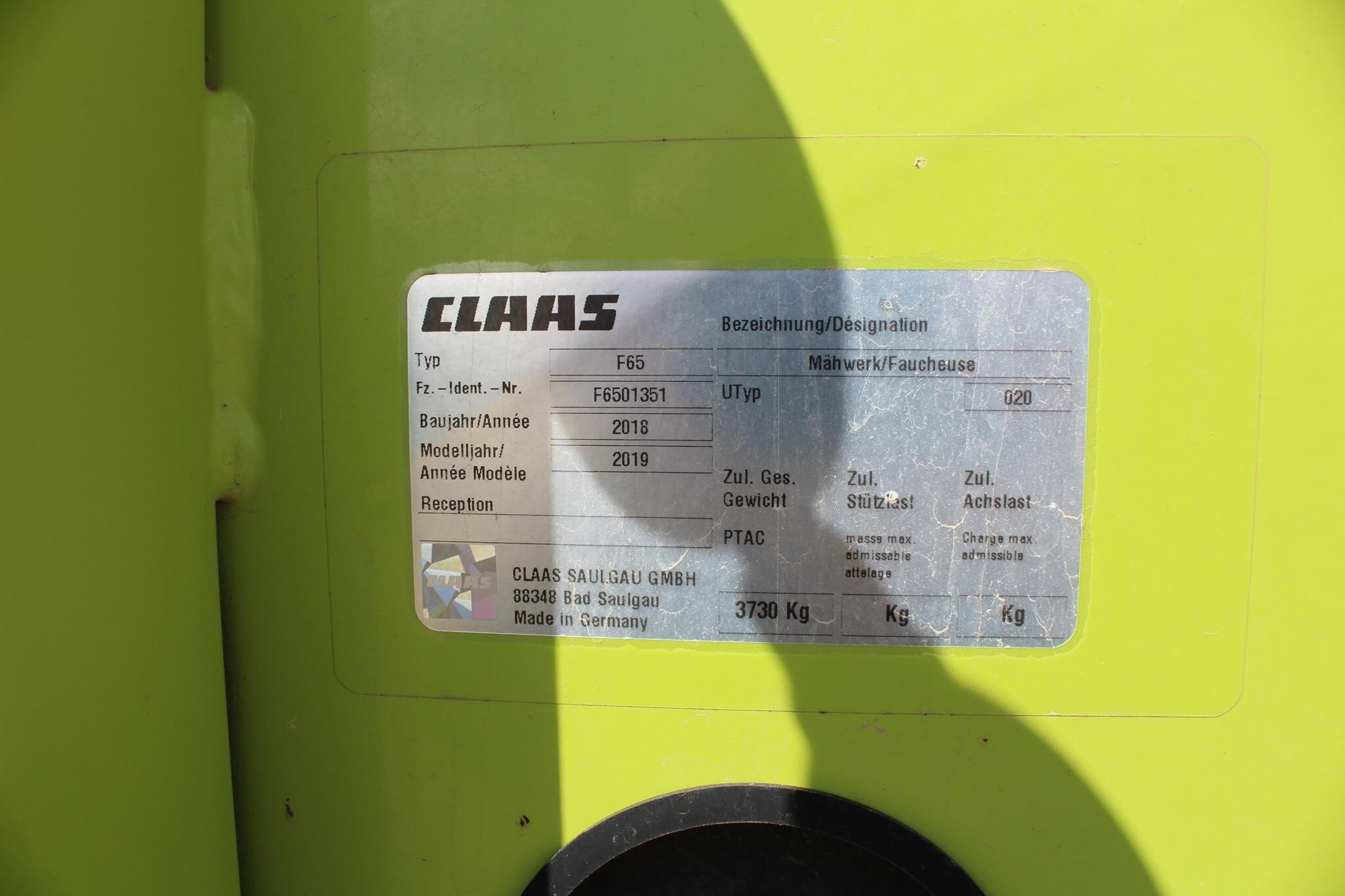 2019 Claas Disco 9200C AS Mower Conditioner