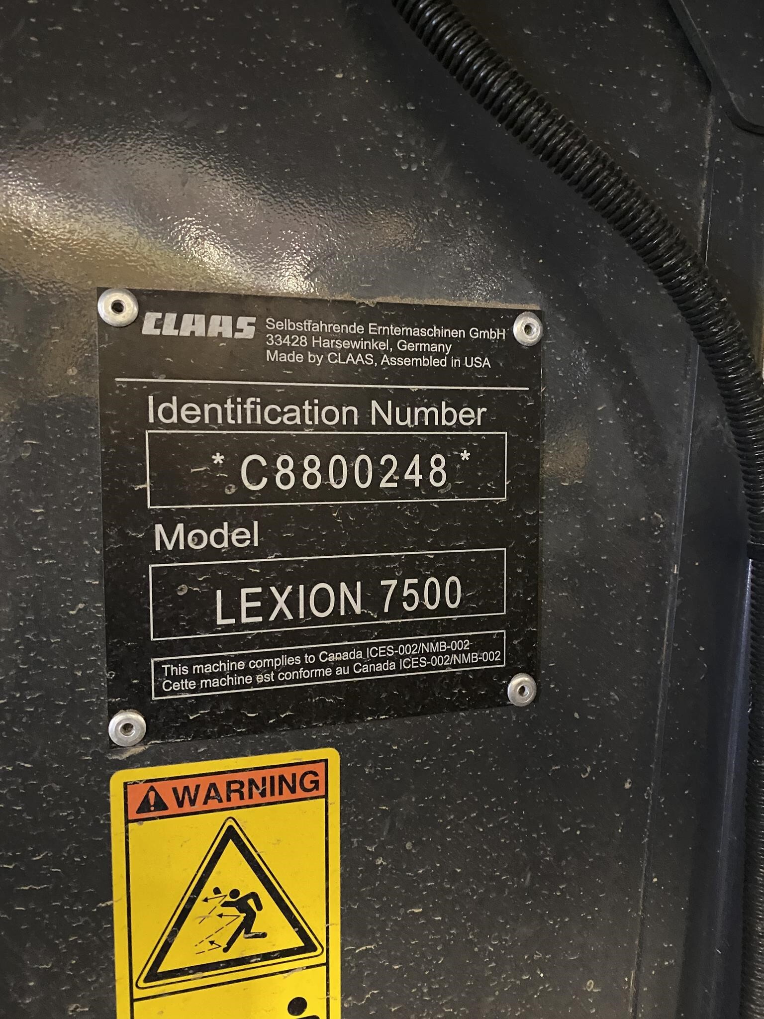 2023 Claas LEXION 7500TT Combine