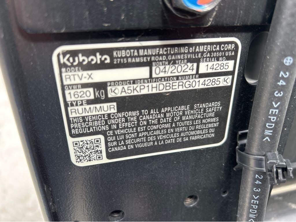 2024 Kubota RTV-X ATVs and Utility Vehicle