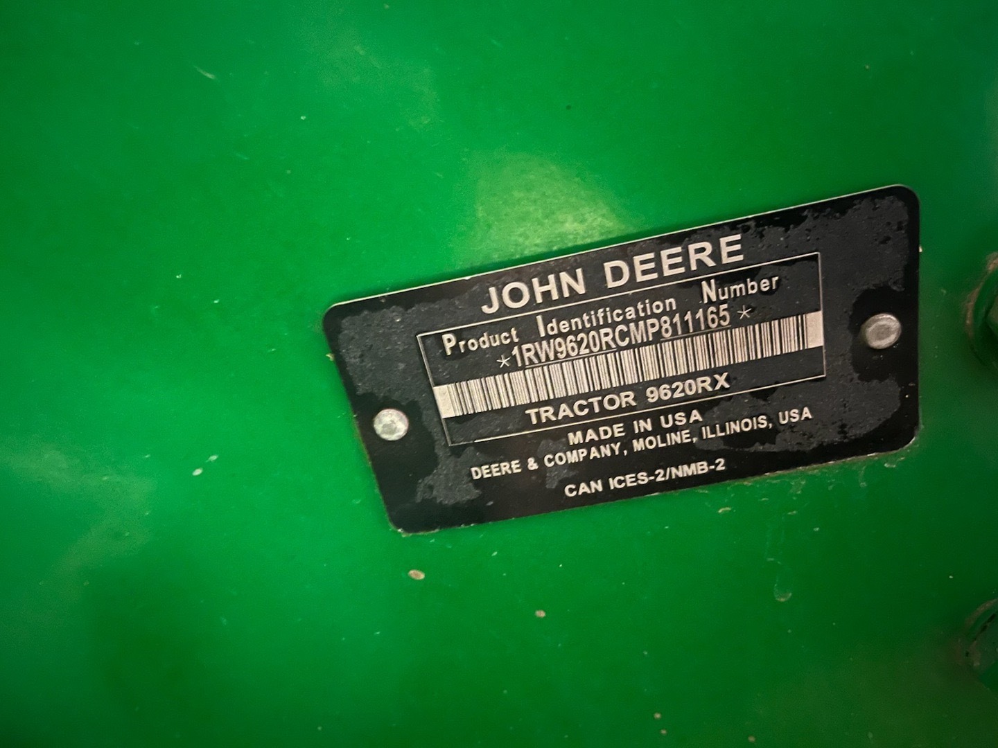 2021 John Deere 9620RX Tractor