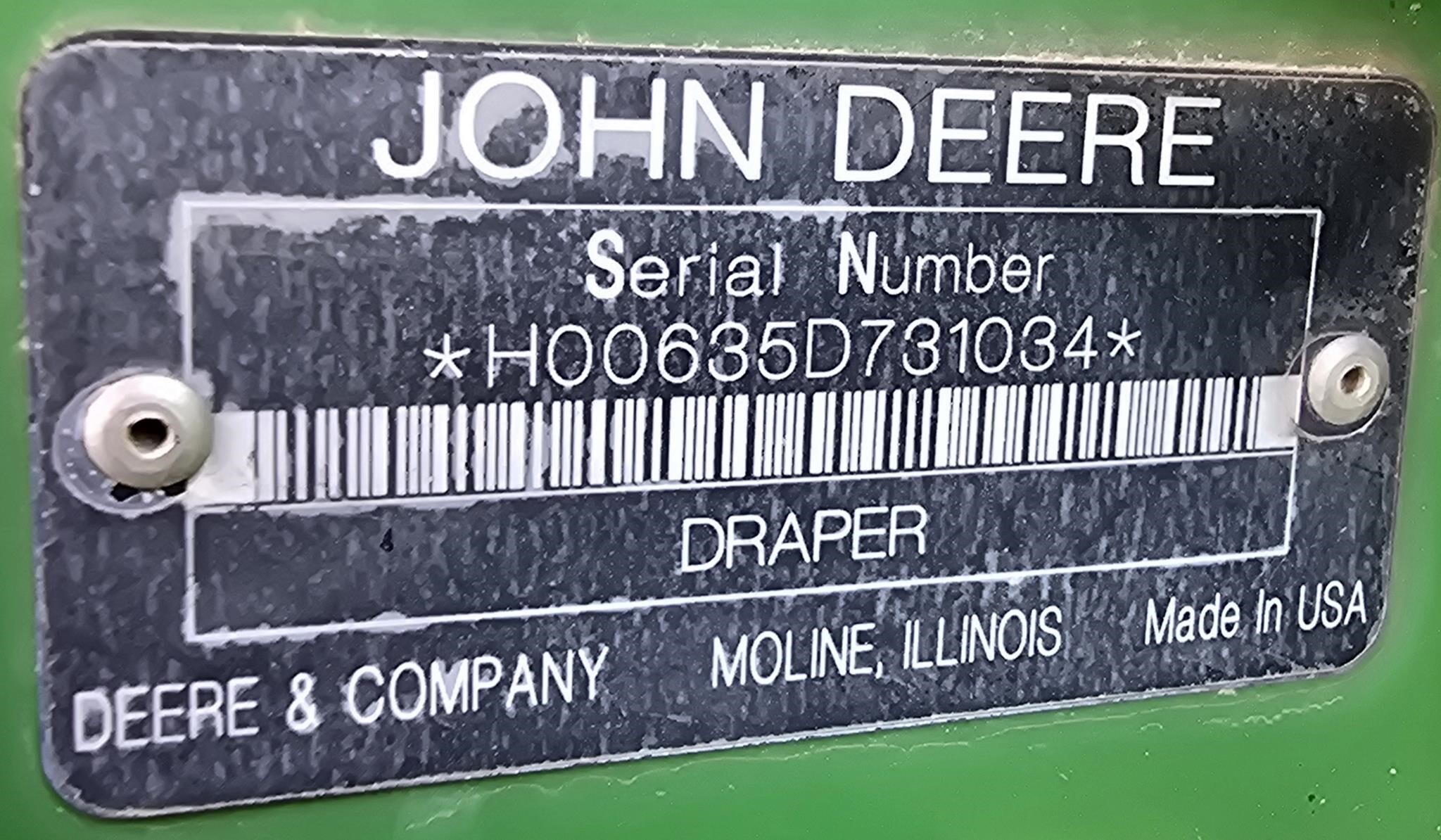 2009 John Deere 635D Platform
