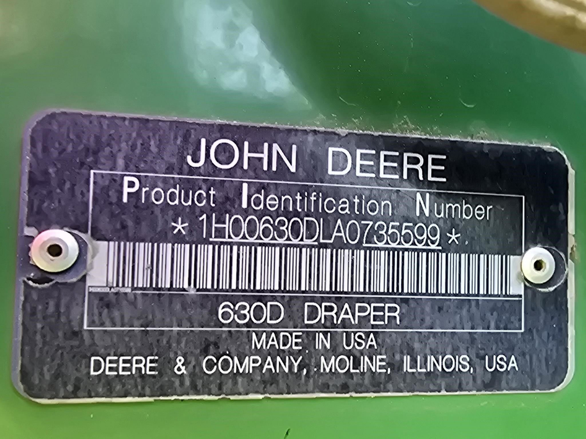 2010 John Deere 630D Platform