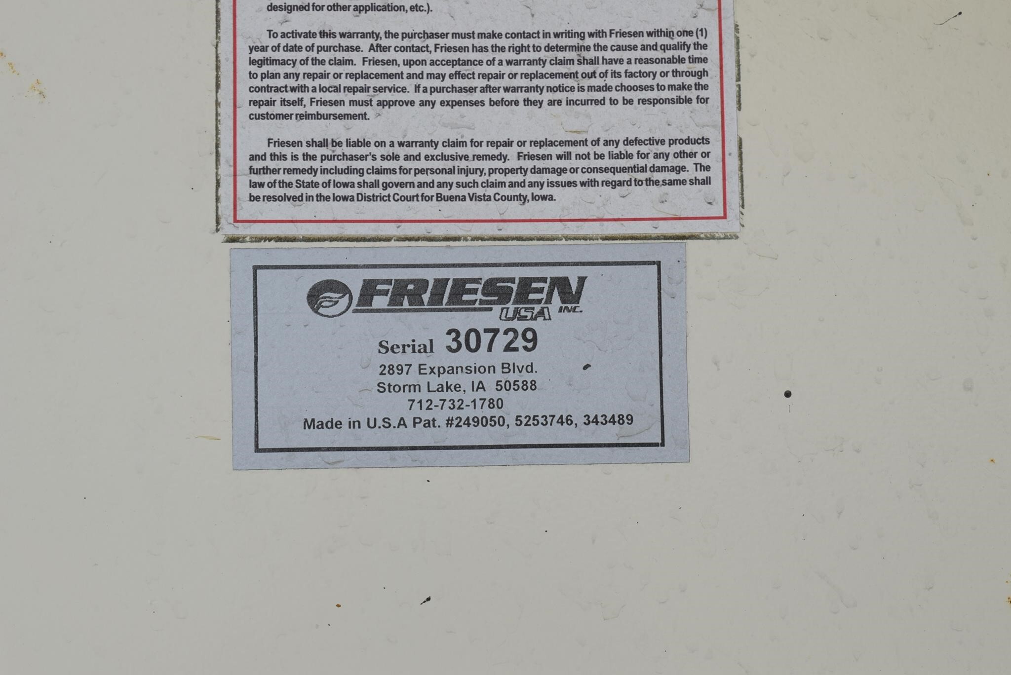  Friesen 375 Seed Tender
