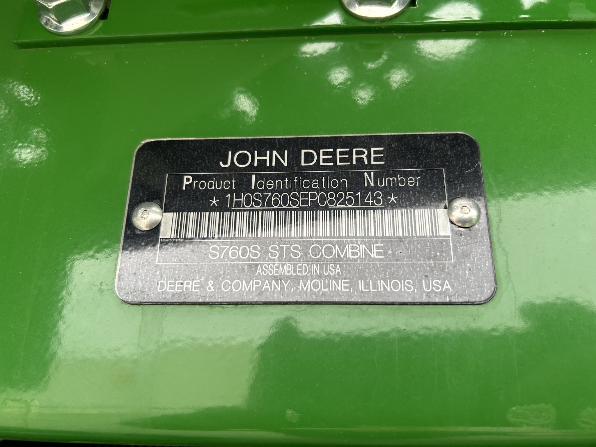 2023 John Deere S760 Combine