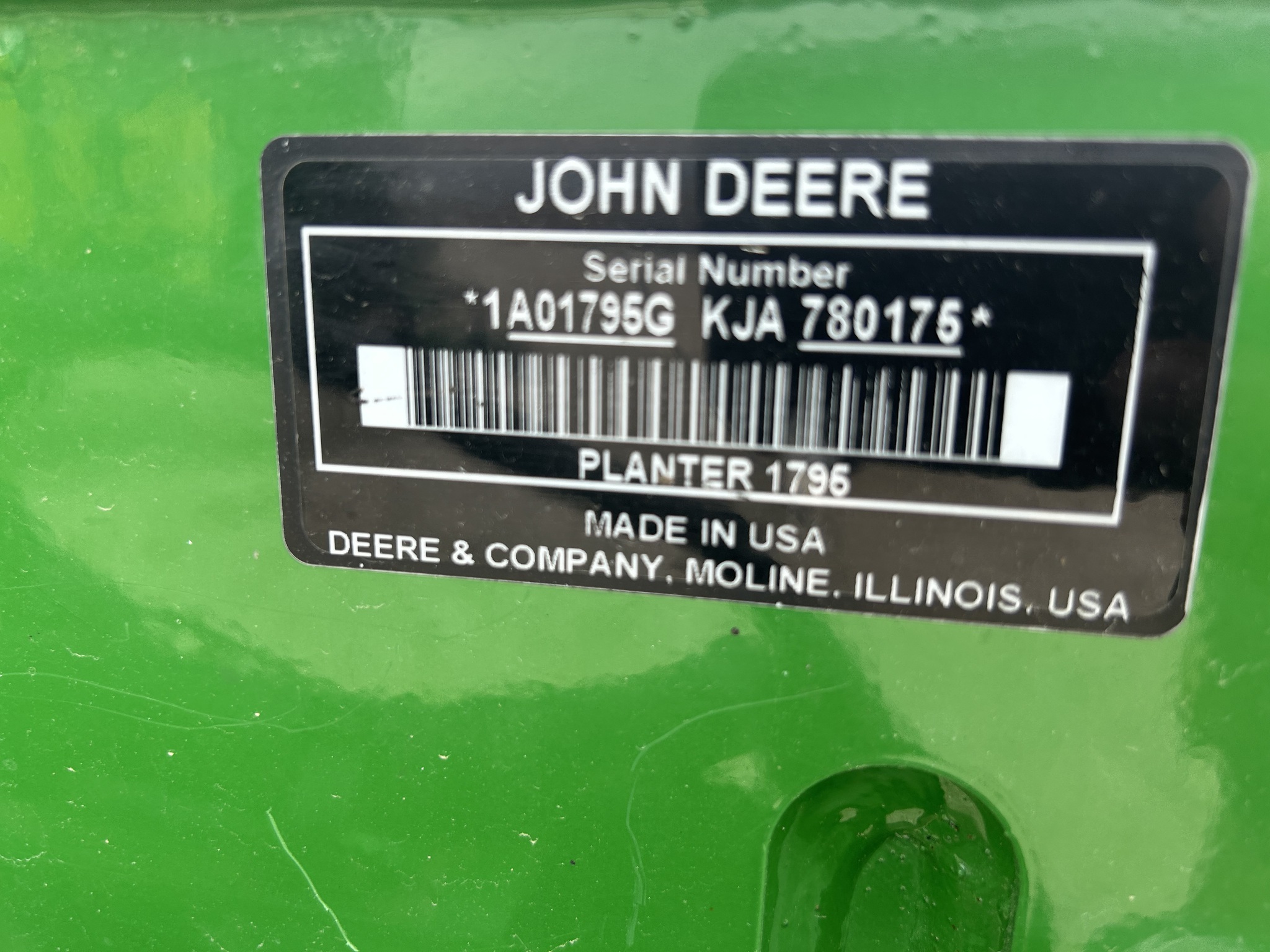 2019 John Deere 1795 Planter