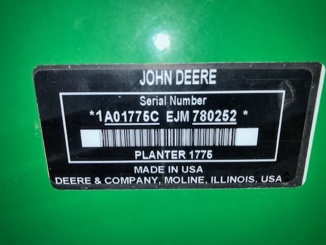 2019 John Deere 1775NT Planter